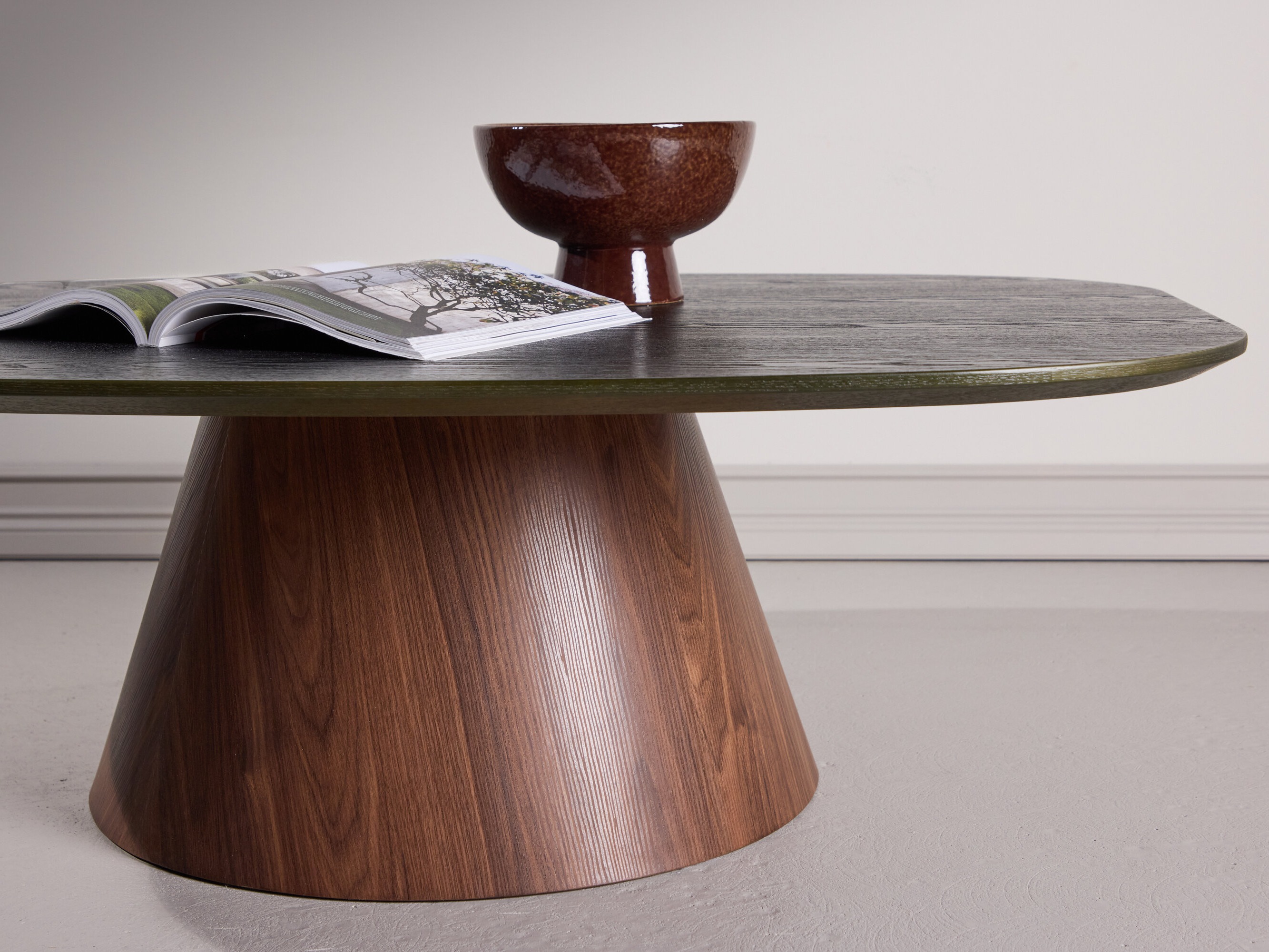 Масичка за кафе Dallas 4976 (Тъмно зелено + Кафяв)