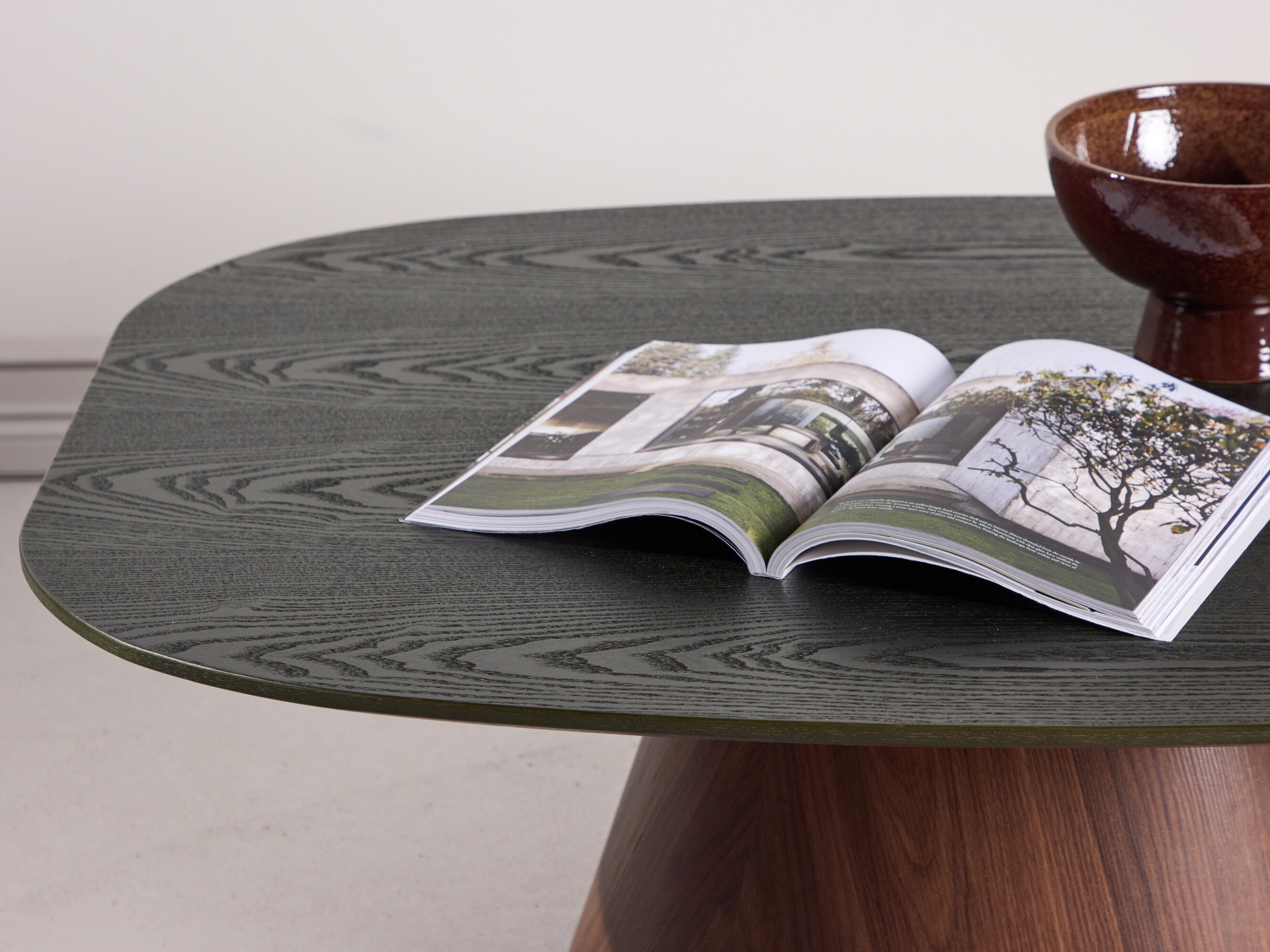 Масичка за кафе Dallas 4976 (Тъмно зелено + Кафяв)