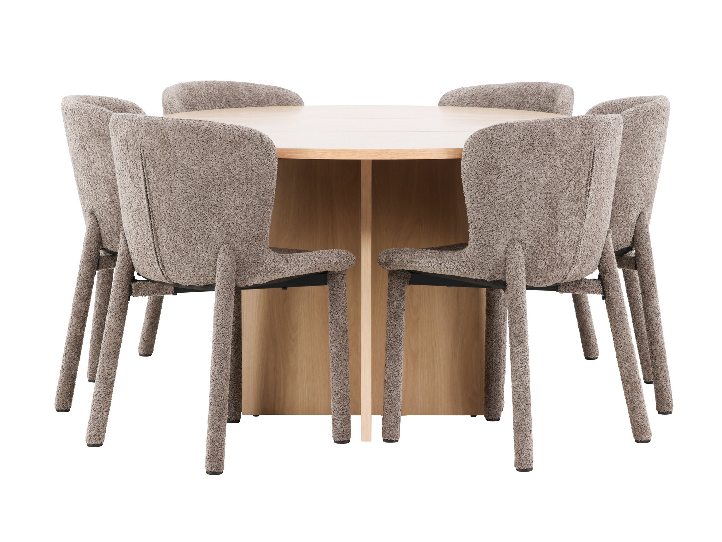 Маса и столове за трапезария Dallas 4989 (Дъб)