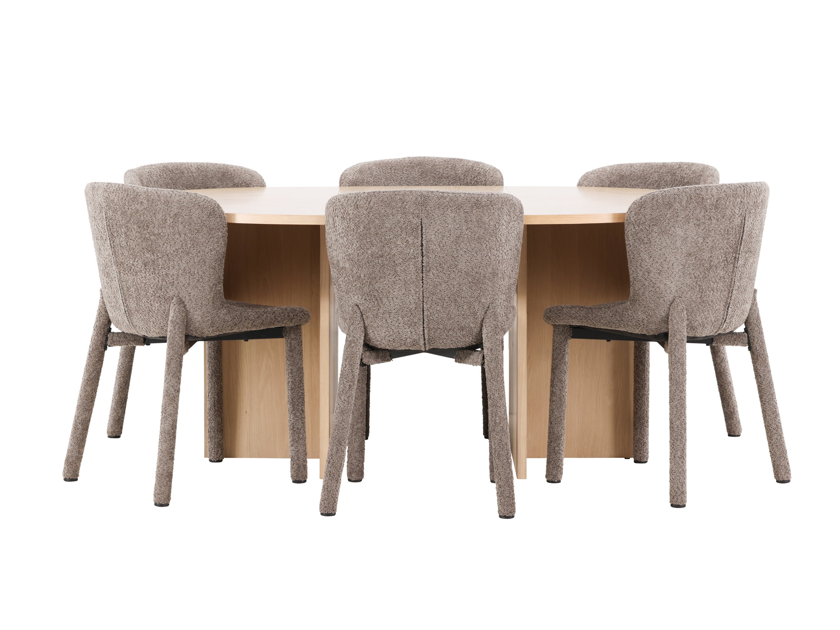 Маса и столове за трапезария Dallas 4989 (Дъб)