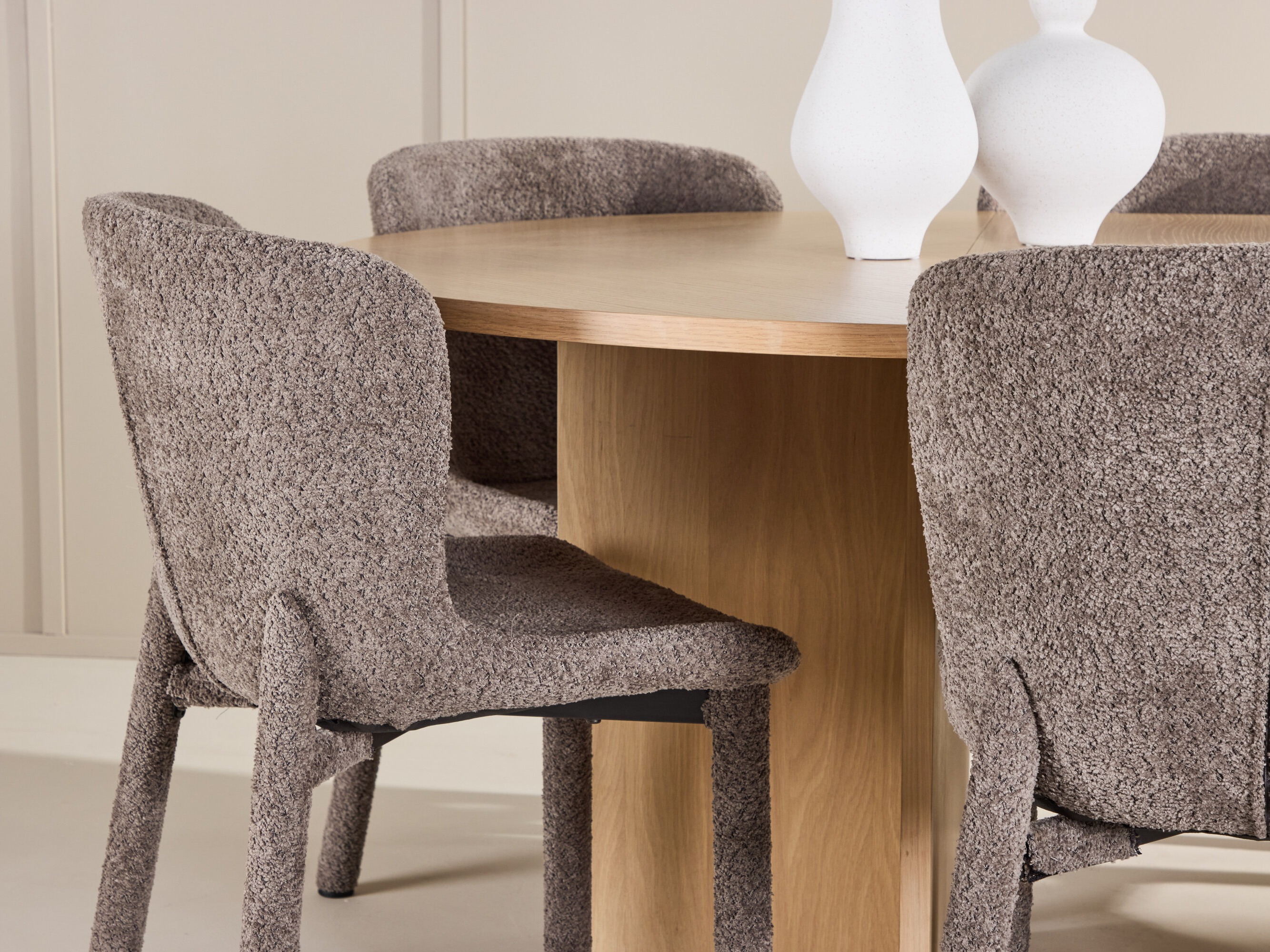 Маса и столове за трапезария Dallas 4989 (Дъб)