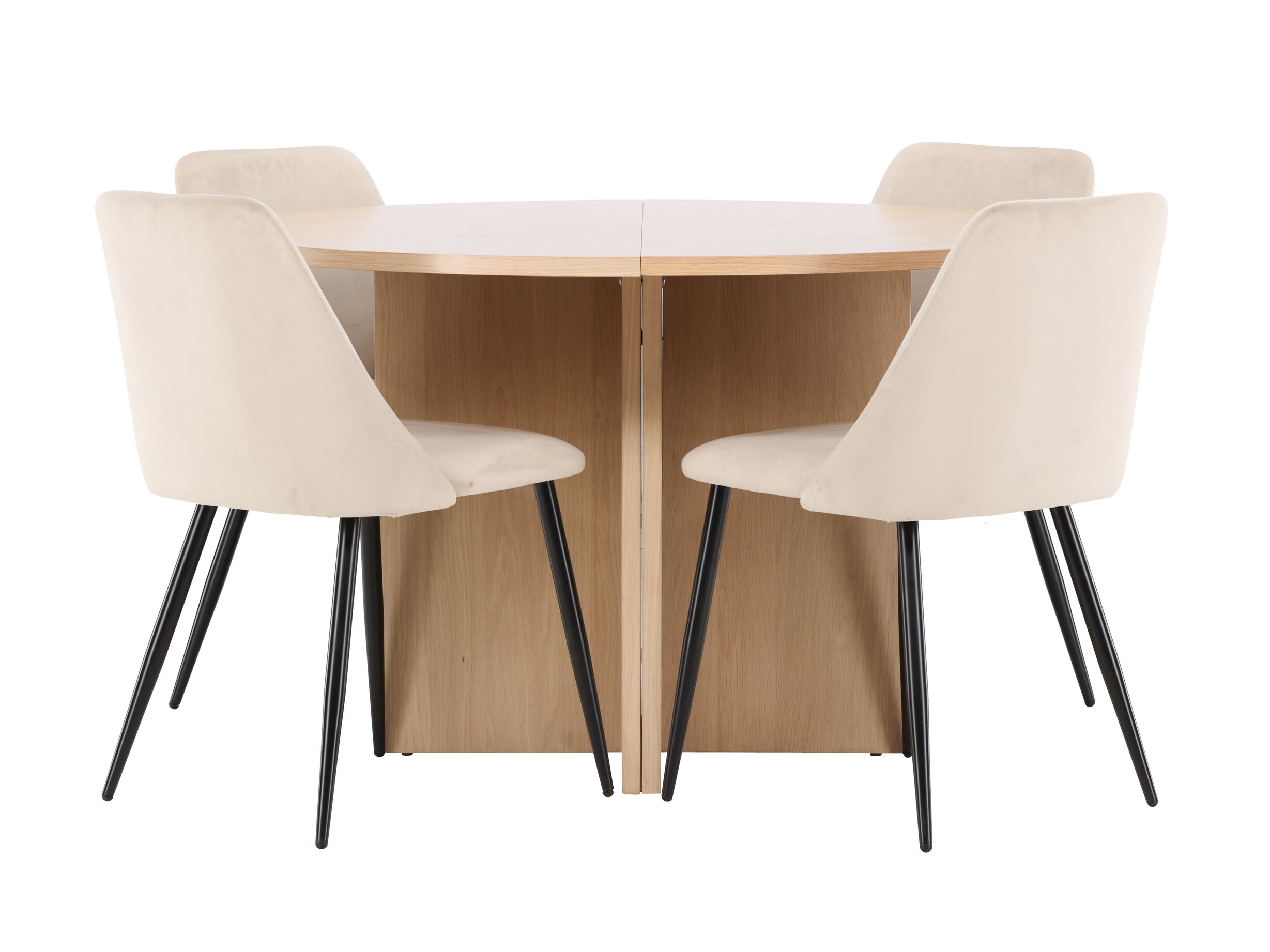 Маса и столове за трапезария Dallas 4991 (Дъб)