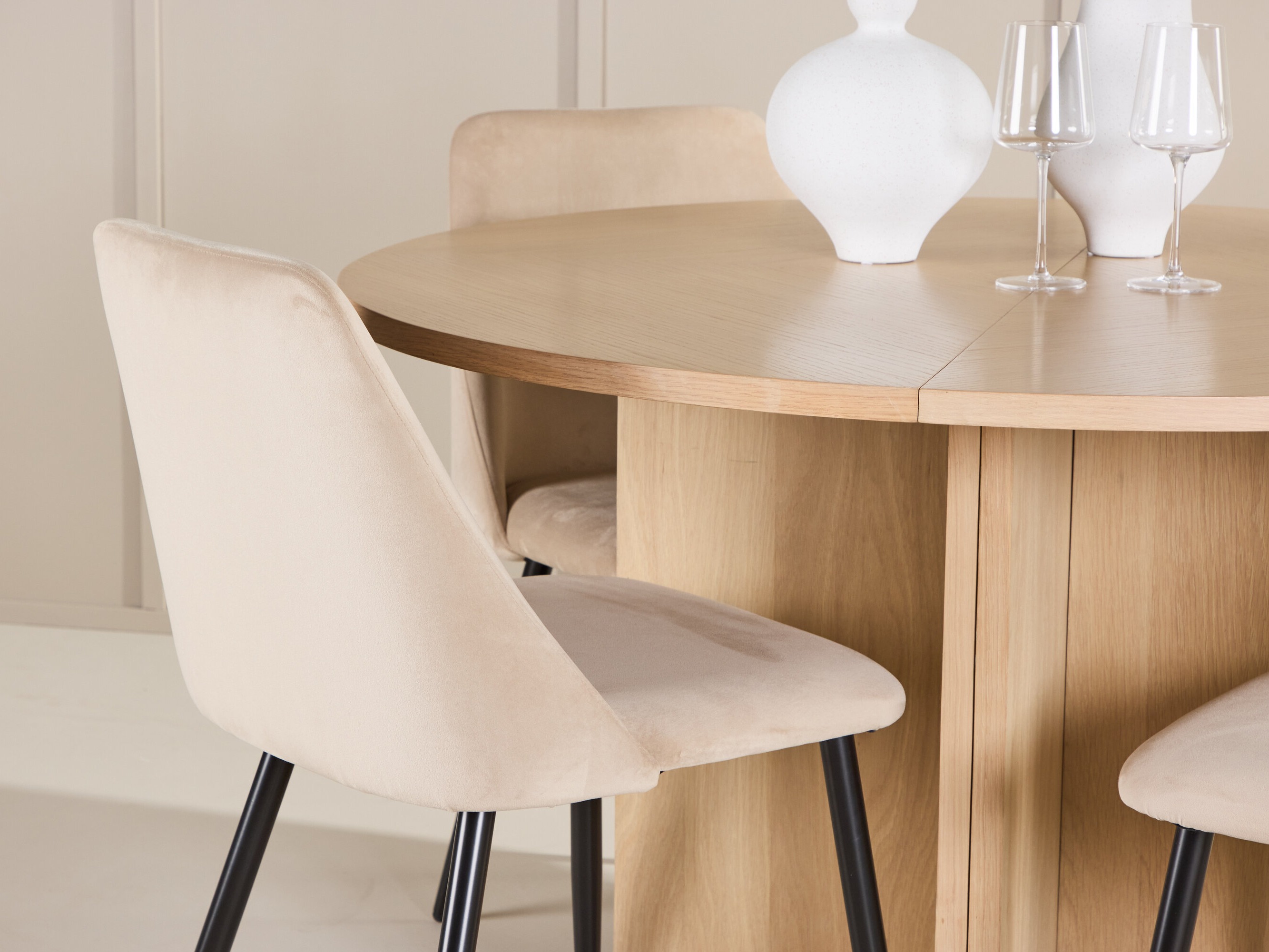 Маса и столове за трапезария Dallas 4991 (Дъб)