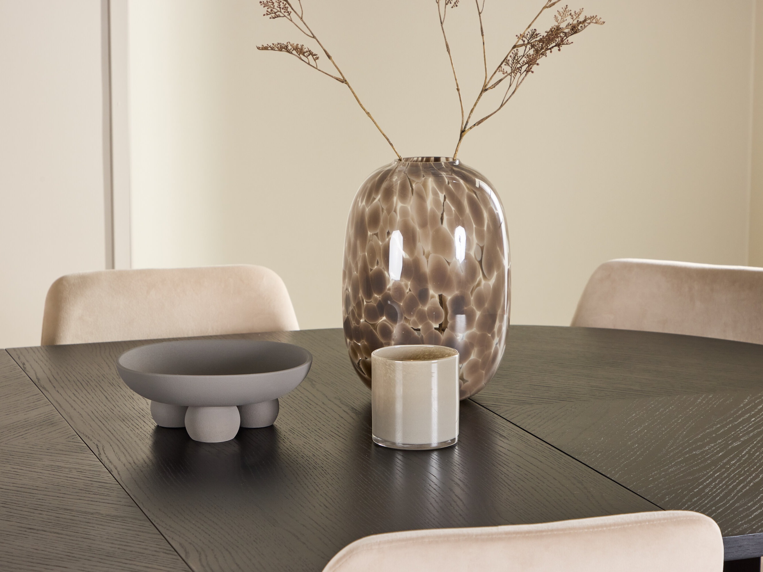 Маса и столове за трапезария Dallas 4992 (Черен)