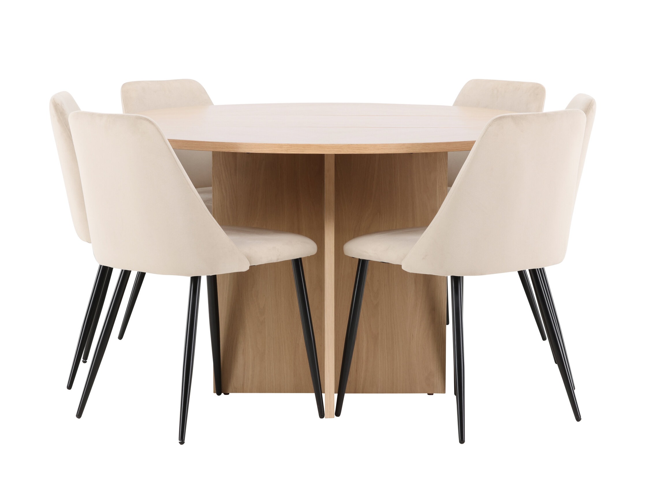 Маса и столове за трапезария Dallas 4992 (Дъб)