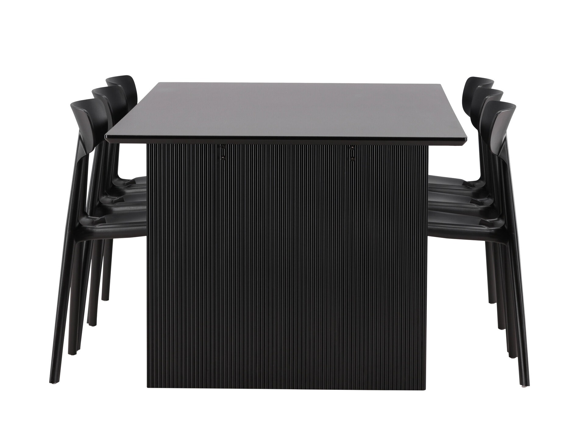 Маса и столове за трапезария Dallas 4993 (Черен)