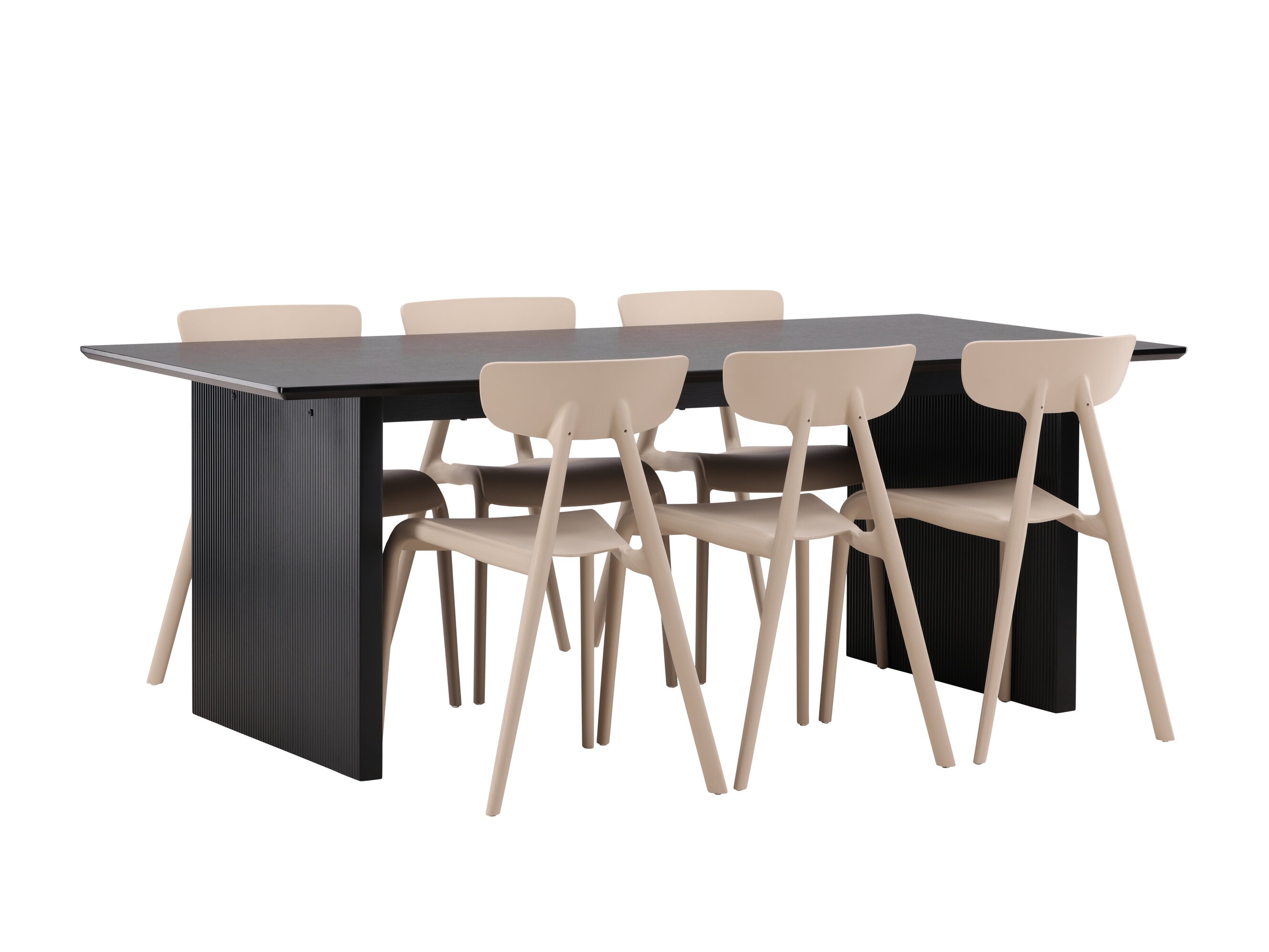 Маса и столове за трапезария Dallas 4993 (Сметана)