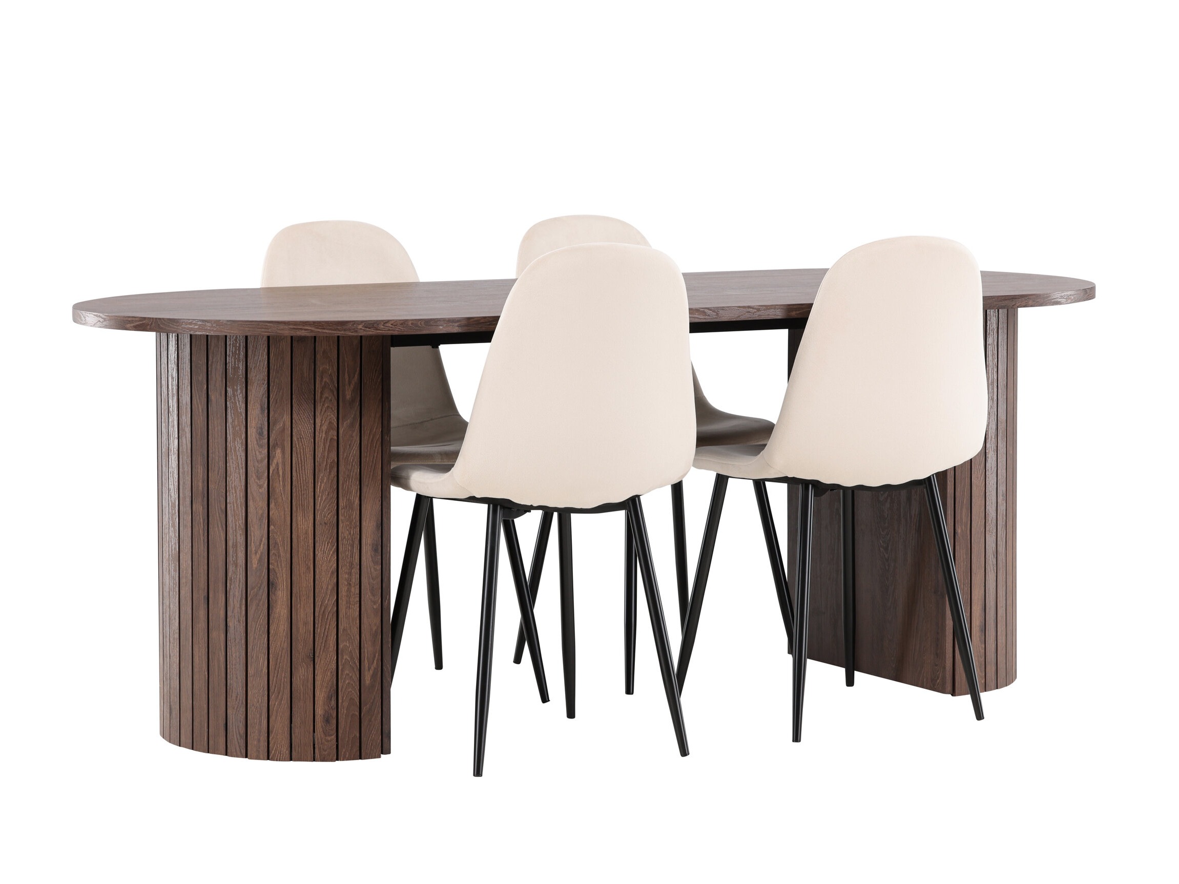 Маса и столове за трапезария Dallas 4995 (Бежов)