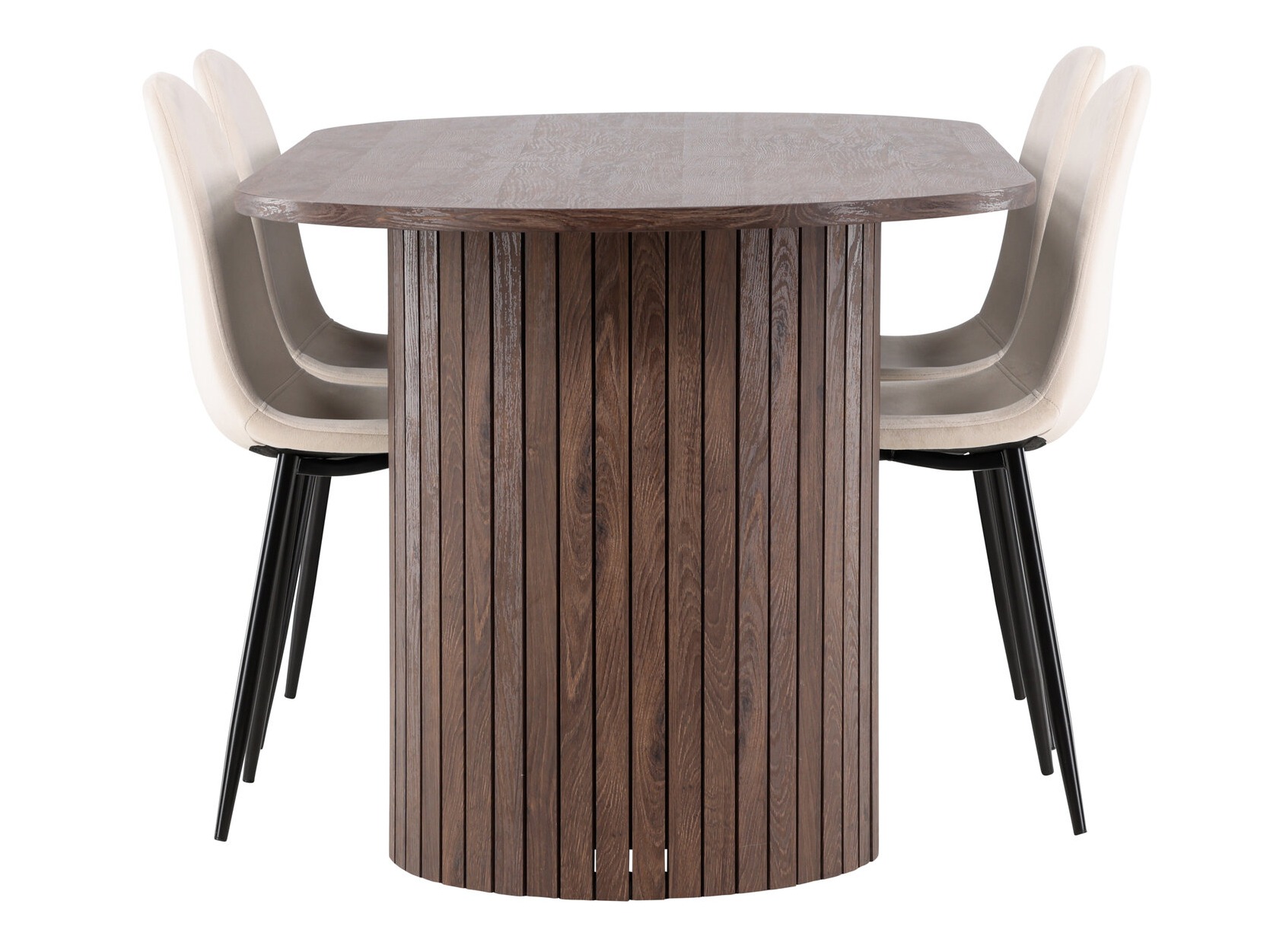 Маса и столове за трапезария Dallas 4995 (Бежов)