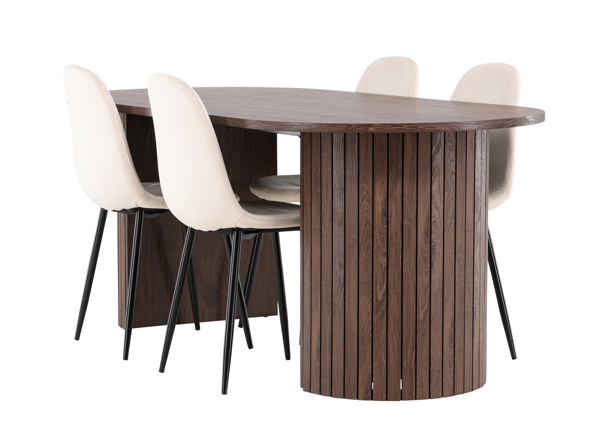 Маса и столове за трапезария Dallas 4995 (Бежов)