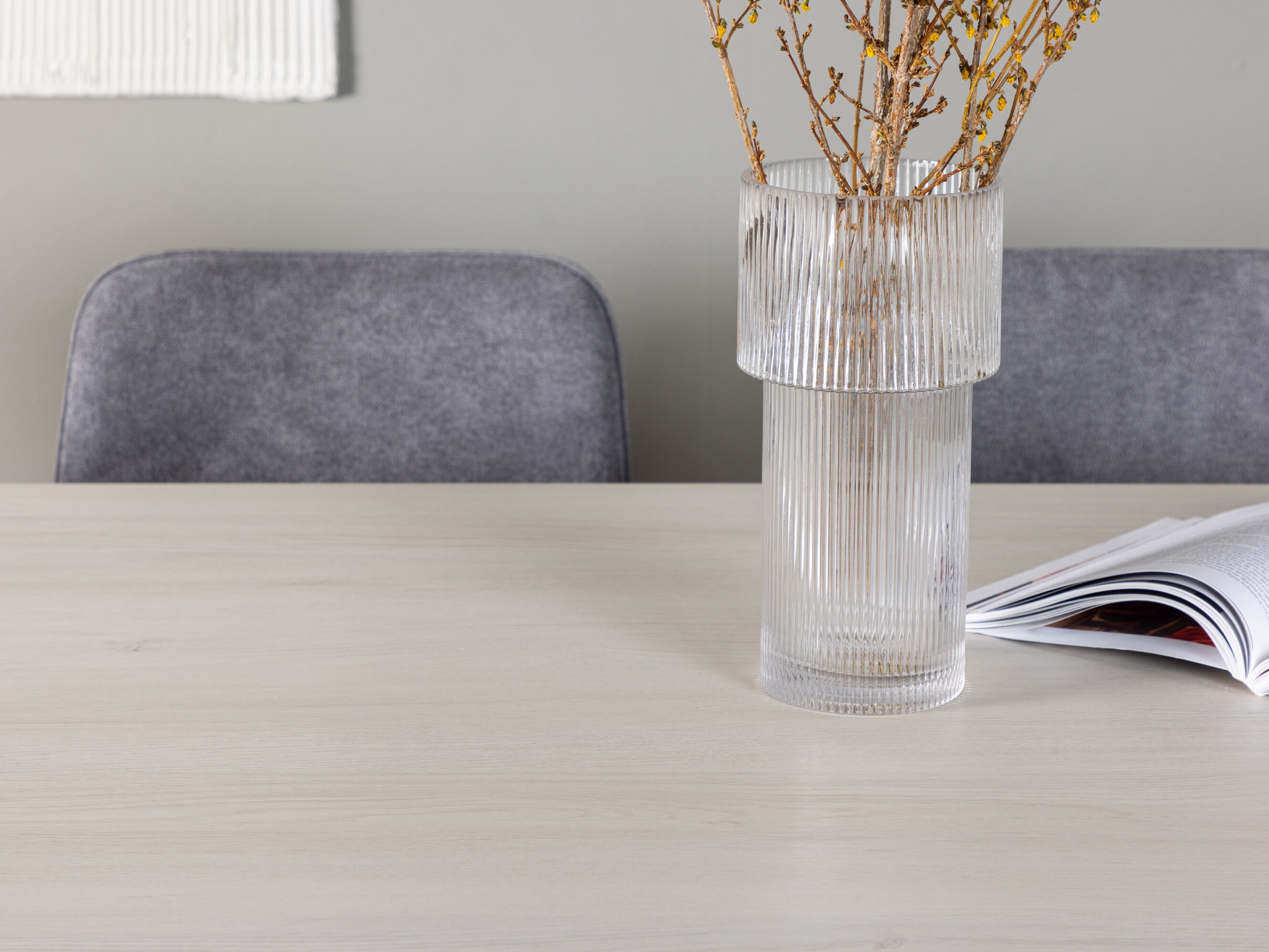 Маса и столове за трапезария Dallas 4996 (Сив)