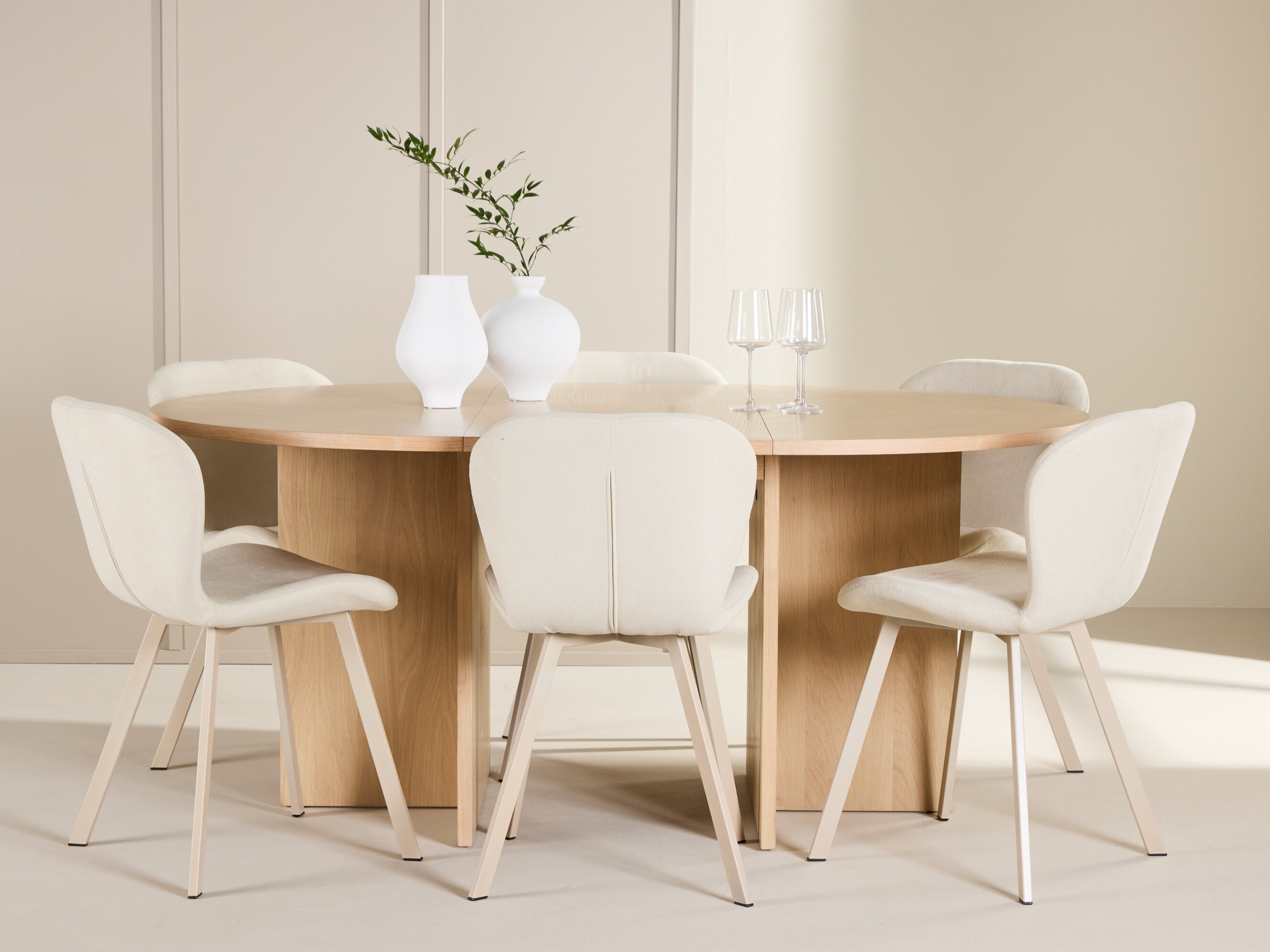 Маса и столове за трапезария Dallas 5010 (Дъб)