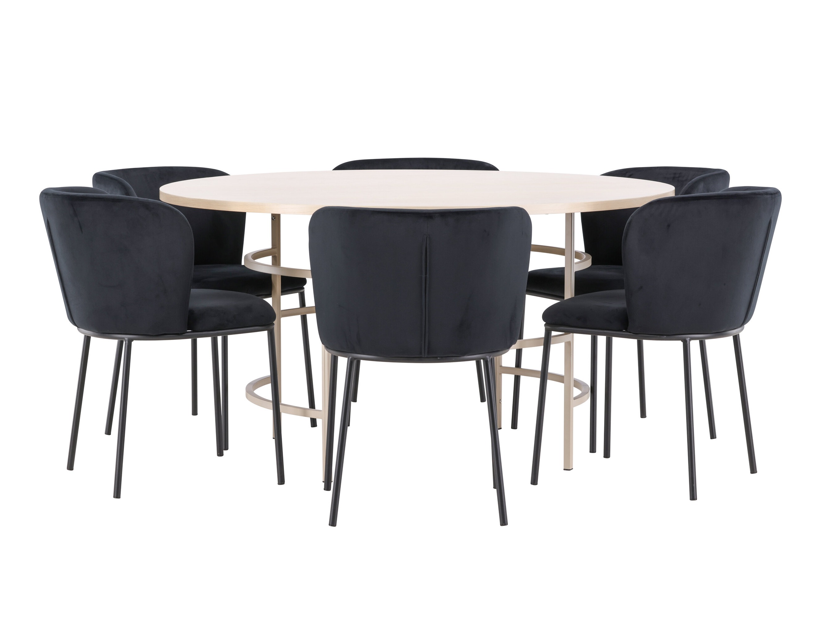 Маса и столове за трапезария Dallas 5015 (Светлокафяво)