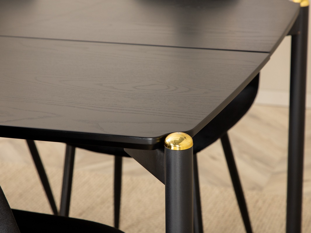 Маса и столове за трапезария Dallas 5016 (Черен)