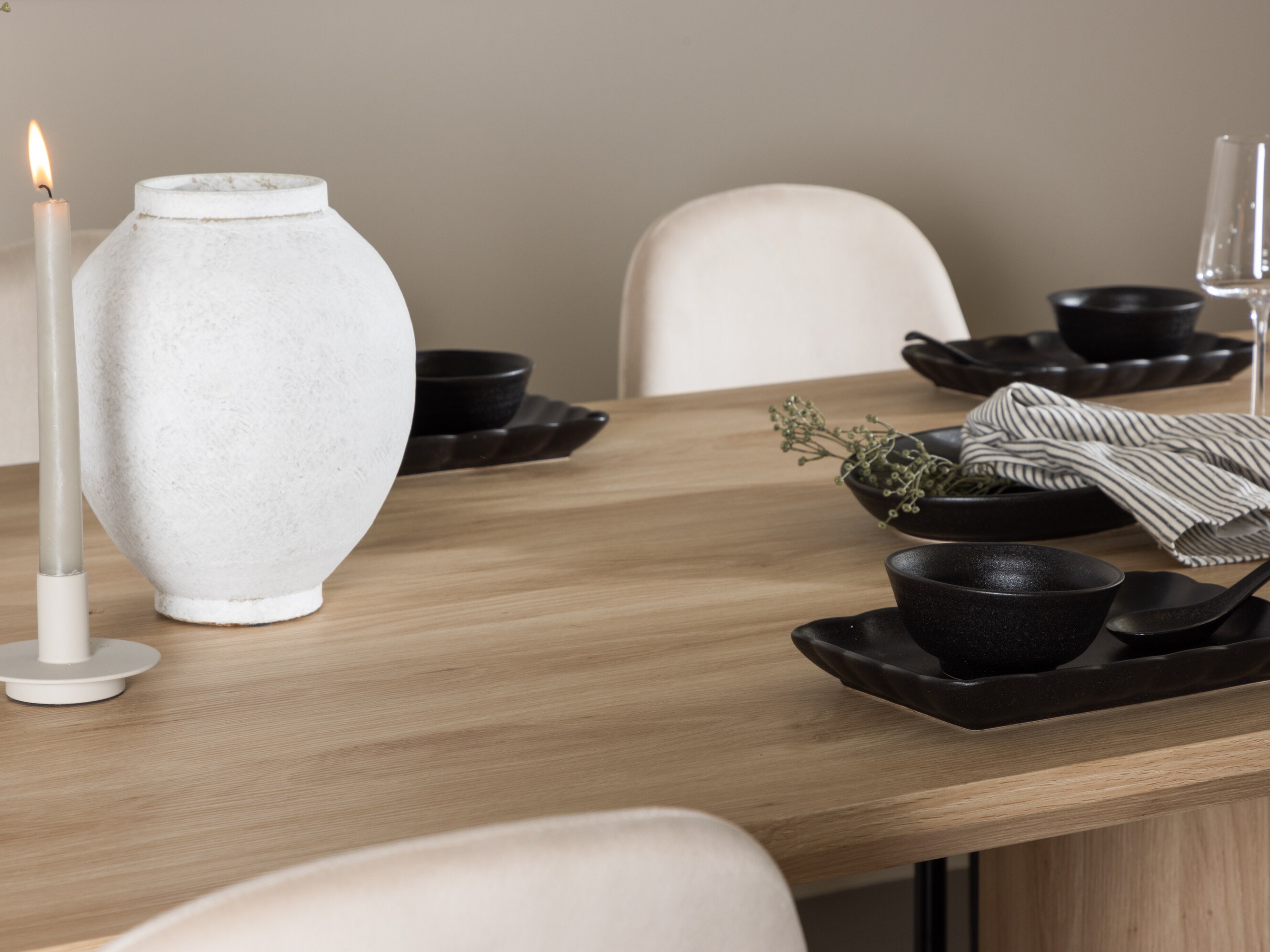 Маса и столове за трапезария Dallas 5018 (Бежов)