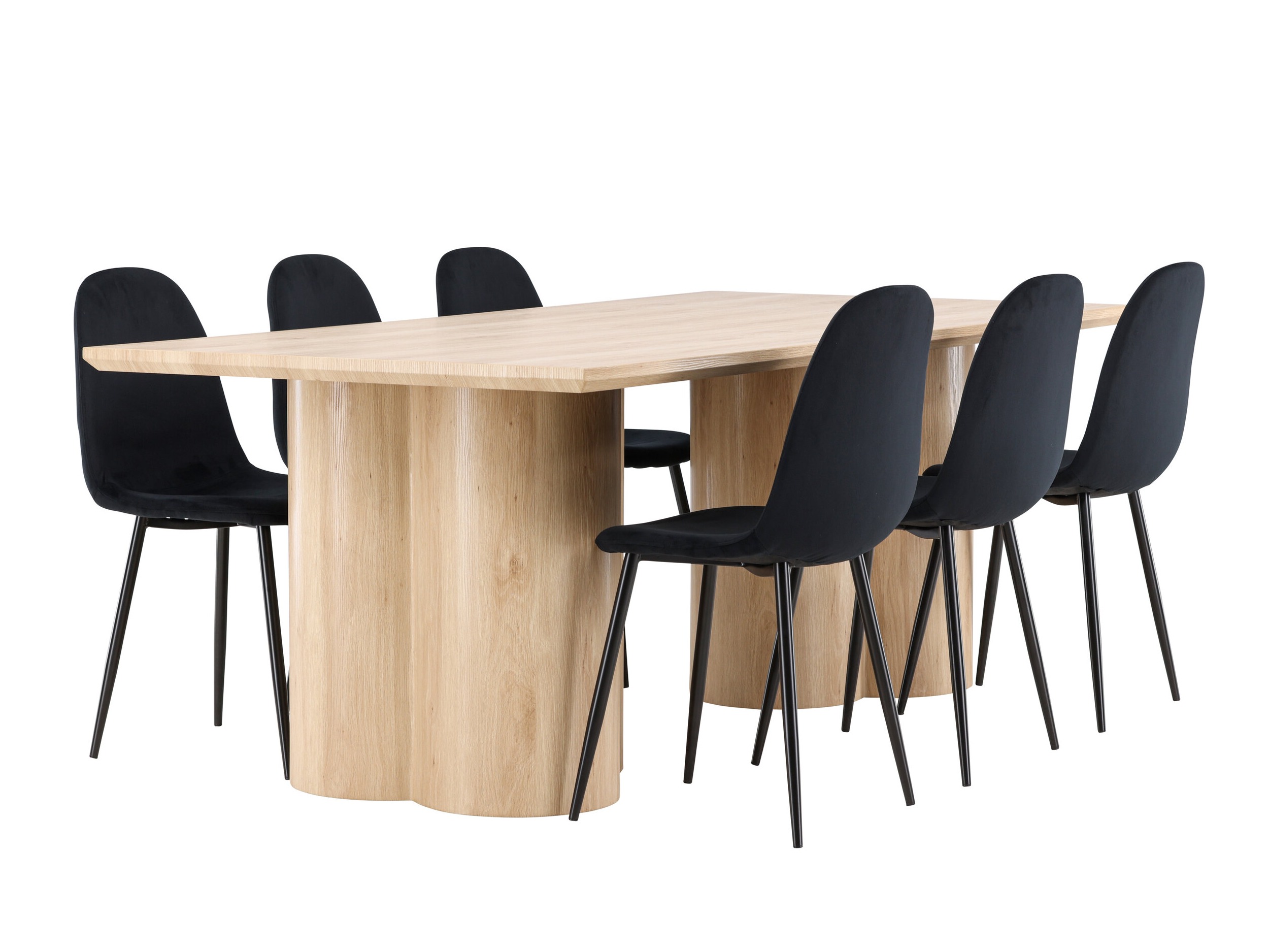 Маса и столове за трапезария Dallas 5018 (Черен)