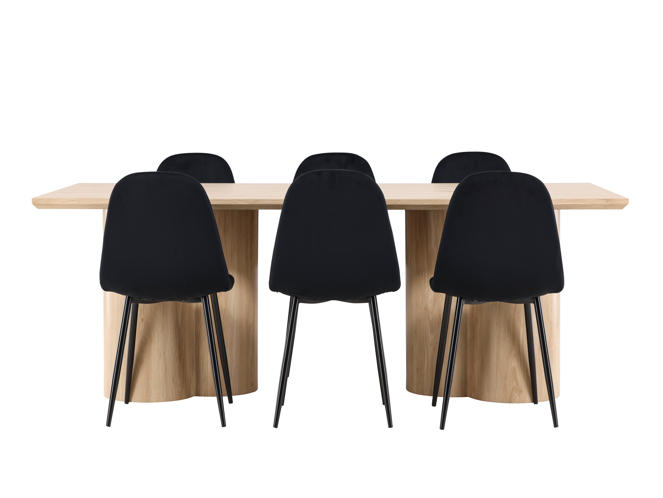 Маса и столове за трапезария Dallas 5018 (Черен)