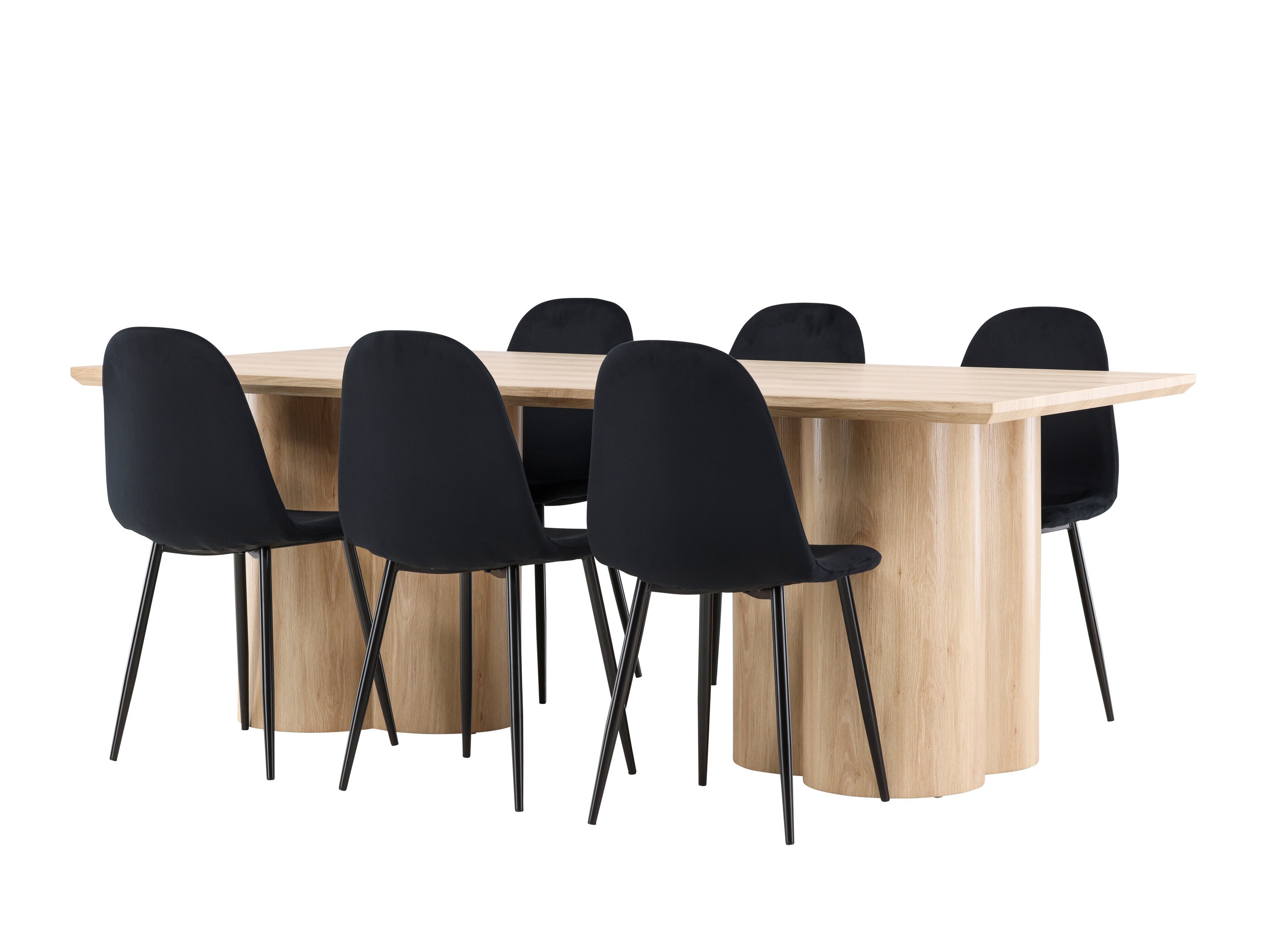 Маса и столове за трапезария Dallas 5018 (Черен)