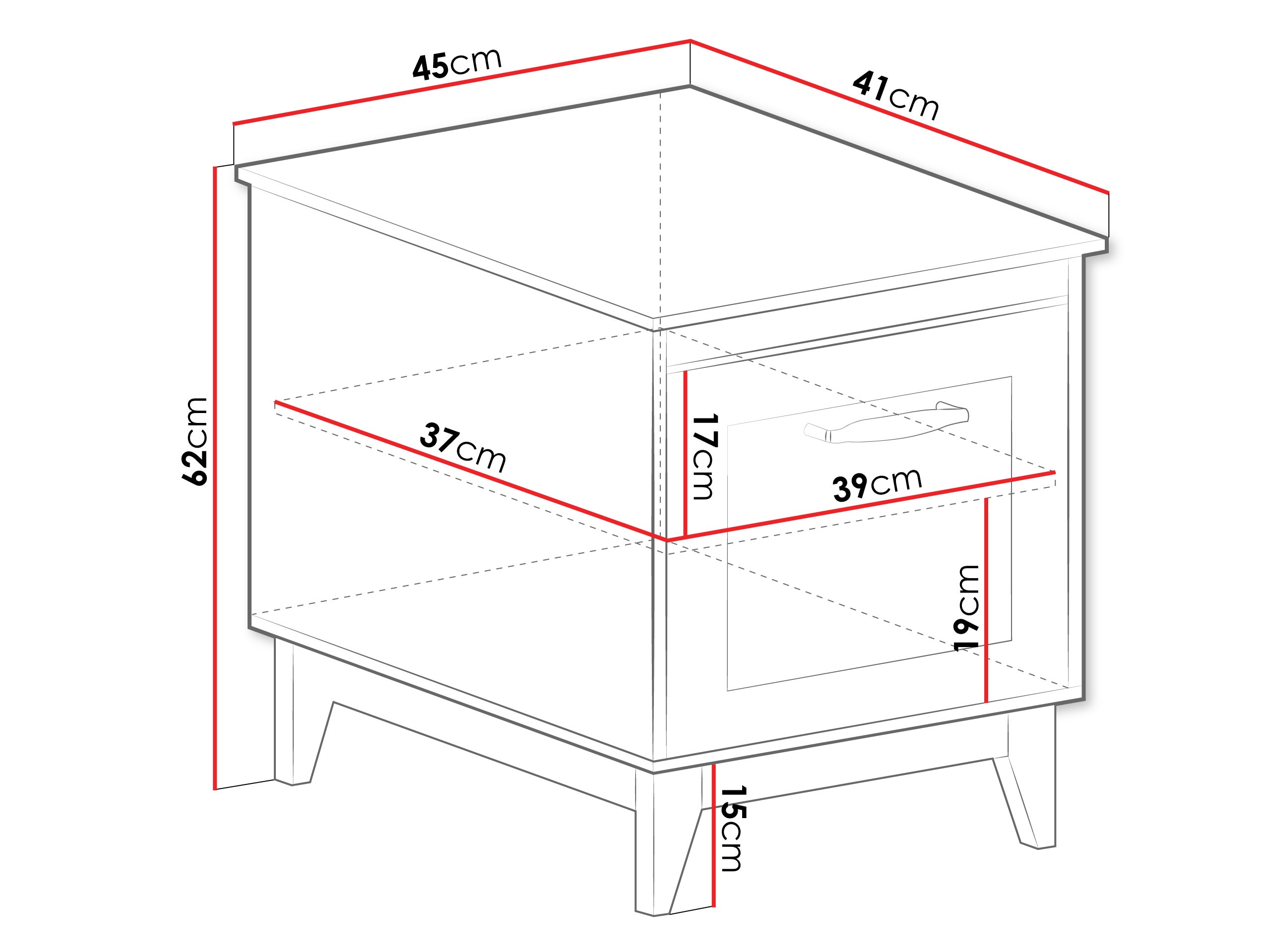 Нощно шкафче Sonfera 110