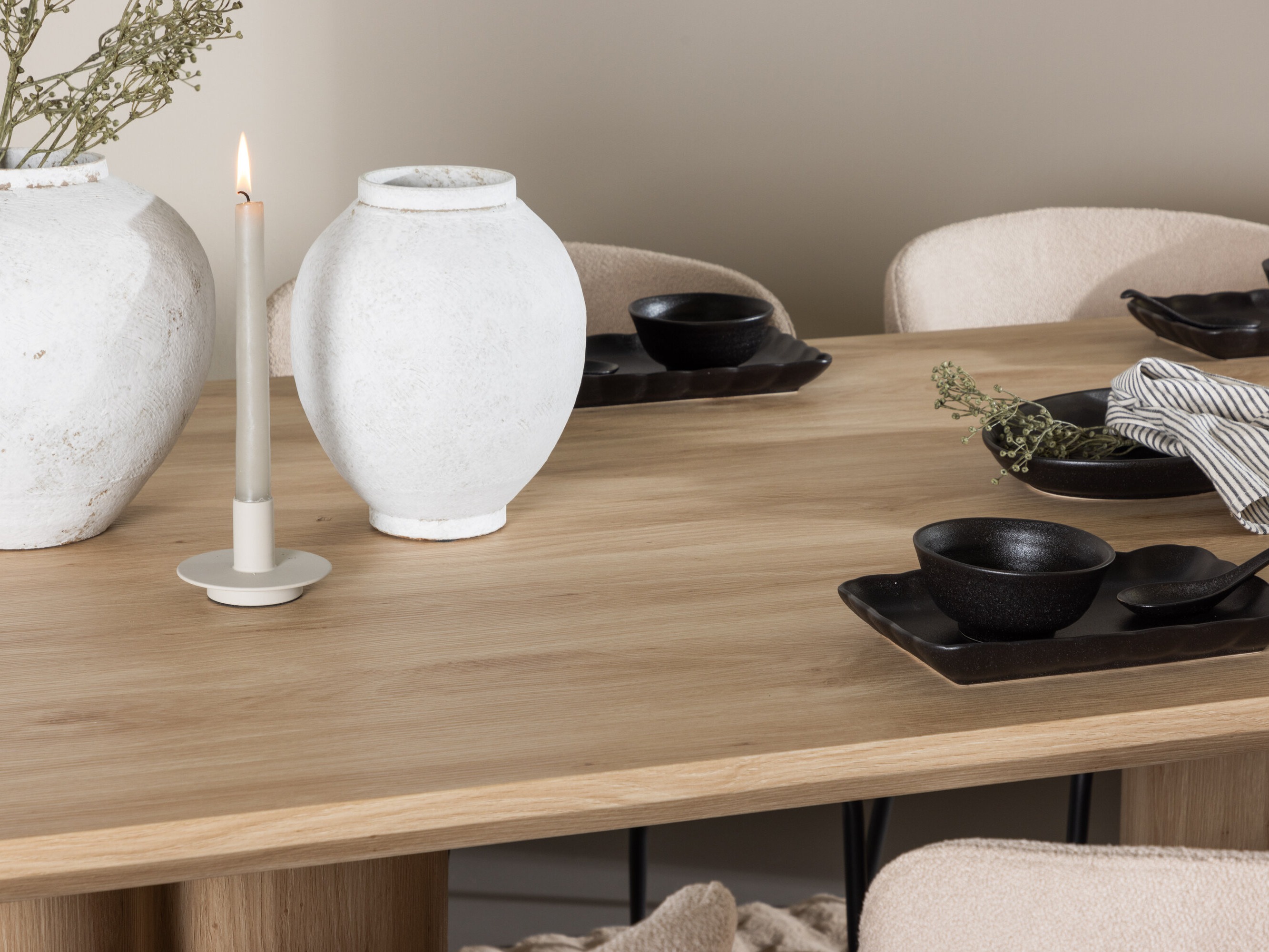 Маса и столове за трапезария Dallas 5021 (Бежов)