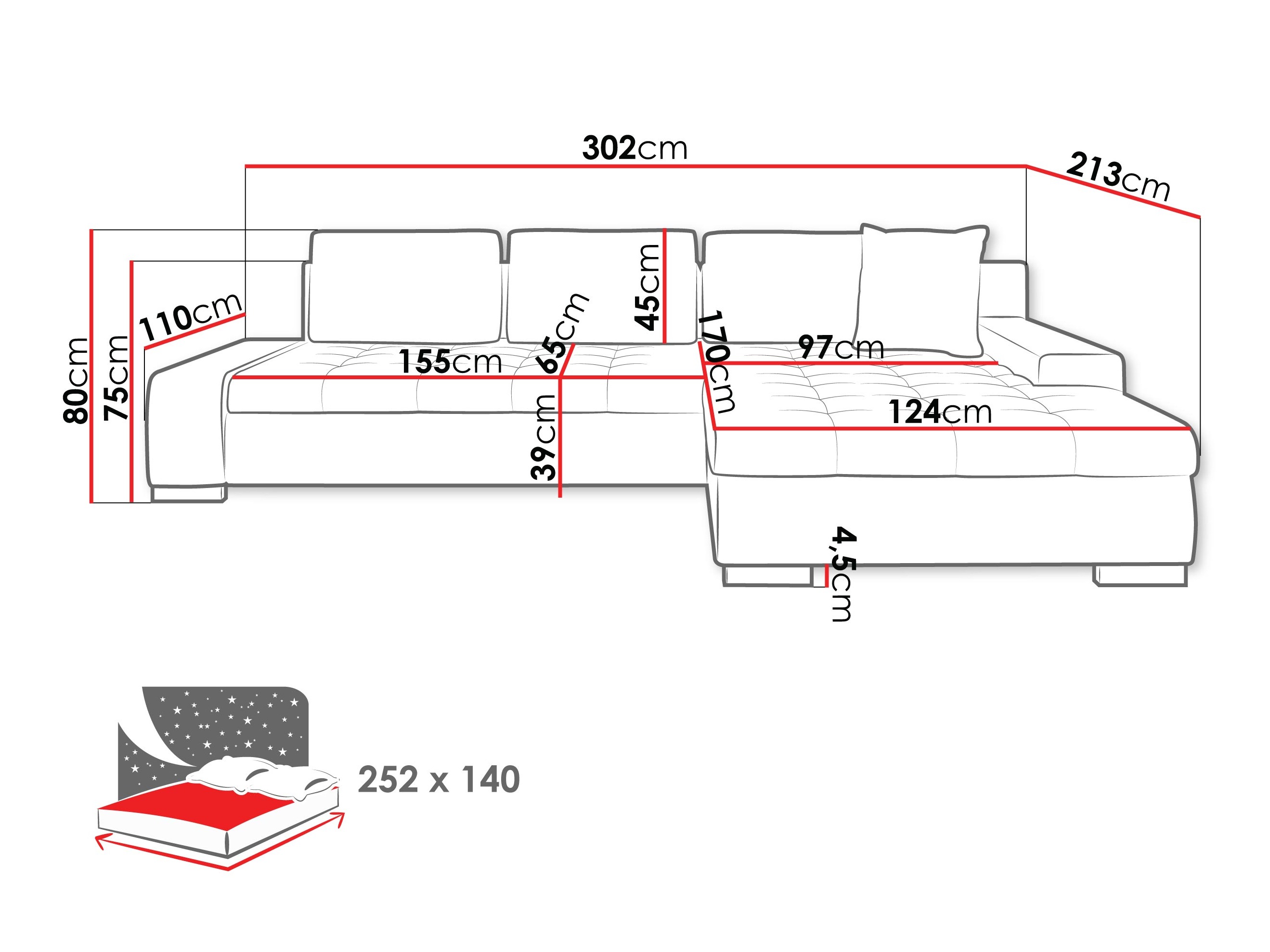 Ъглов диван Comfivo Nitor II (Nazar 225.02)