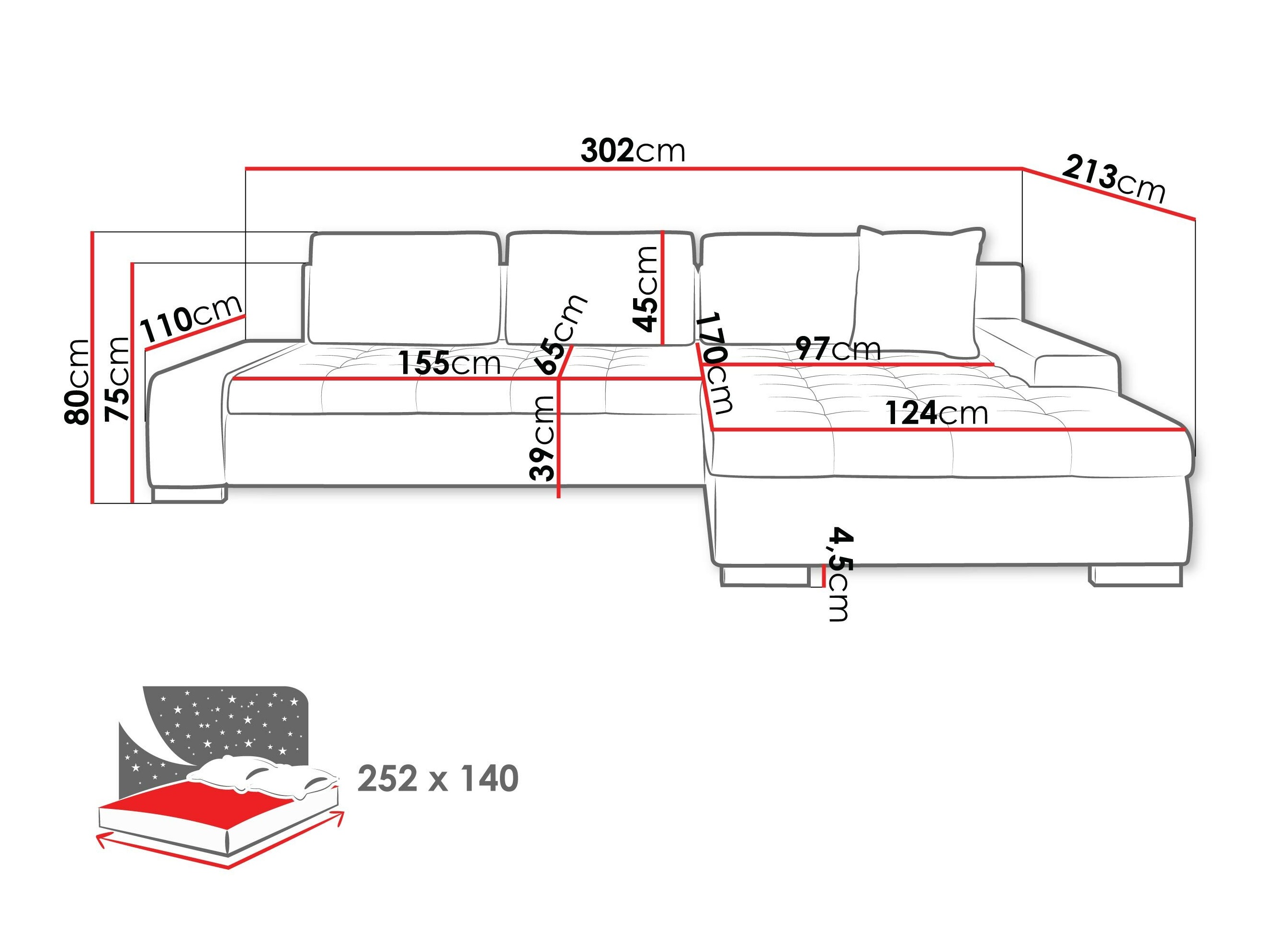 Ъглов диван Comfivo Nitor II (Soft 011 + Lawa 06)
