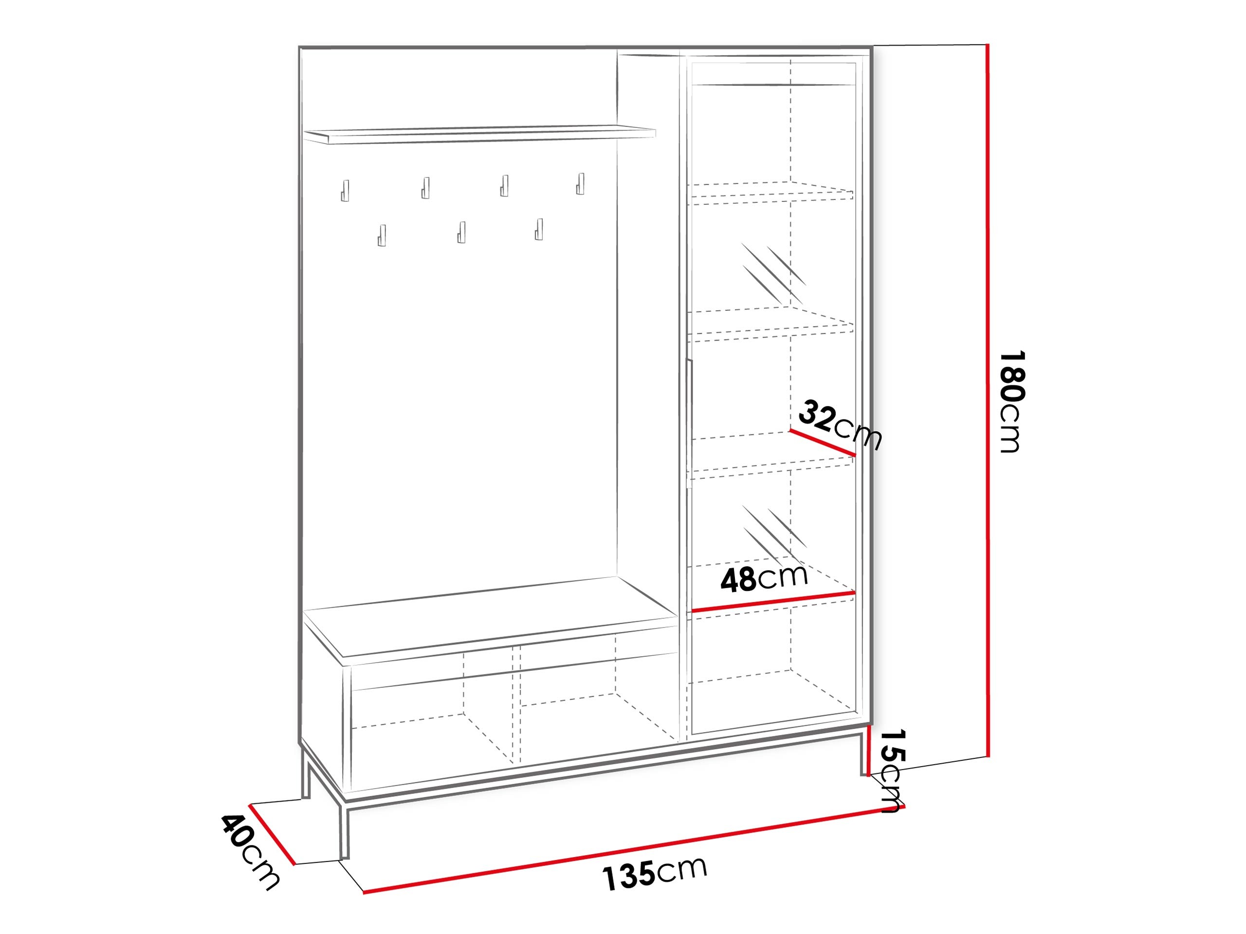 Комплект за антре Comfivo Delruva (Бял)