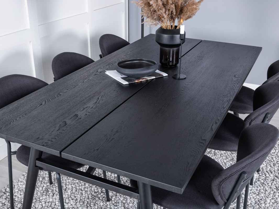 Маса и столове за трапезария Dallas 5025 (Черен)