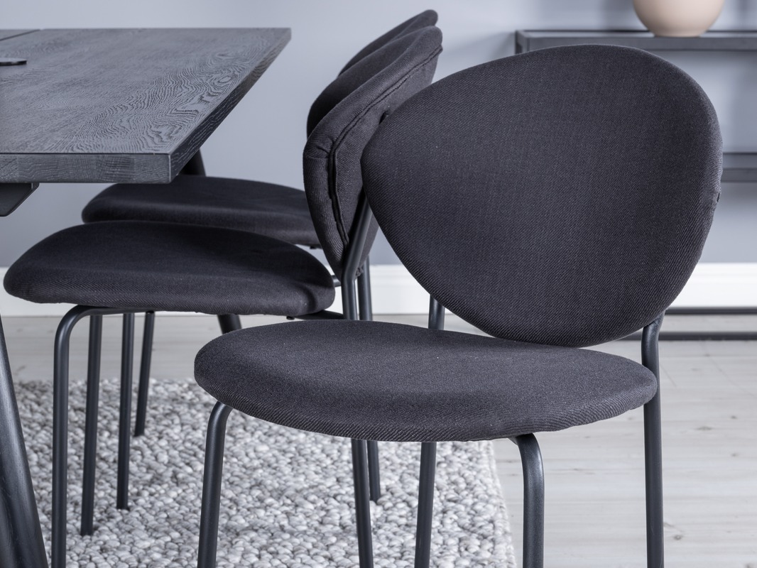 Маса и столове за трапезария Dallas 5025 (Черен)