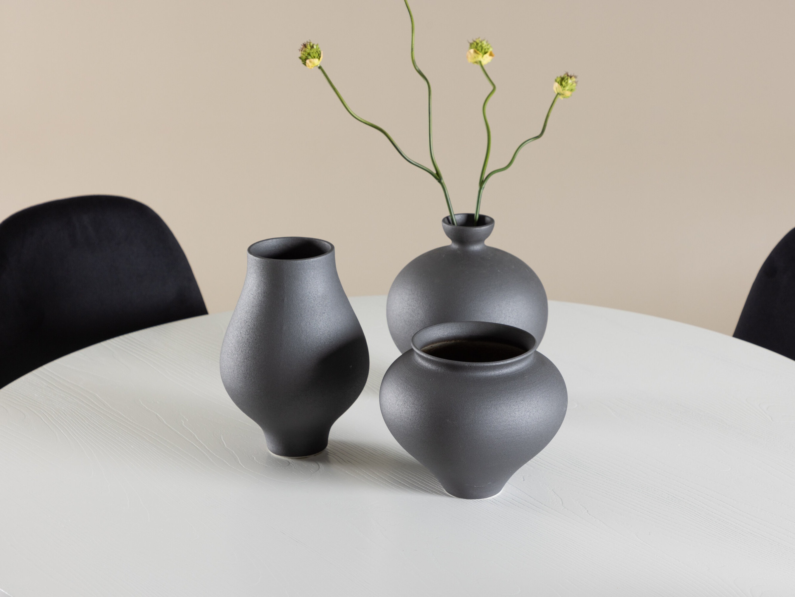 Маса и столове за трапезария Dallas 5028 (Черен)