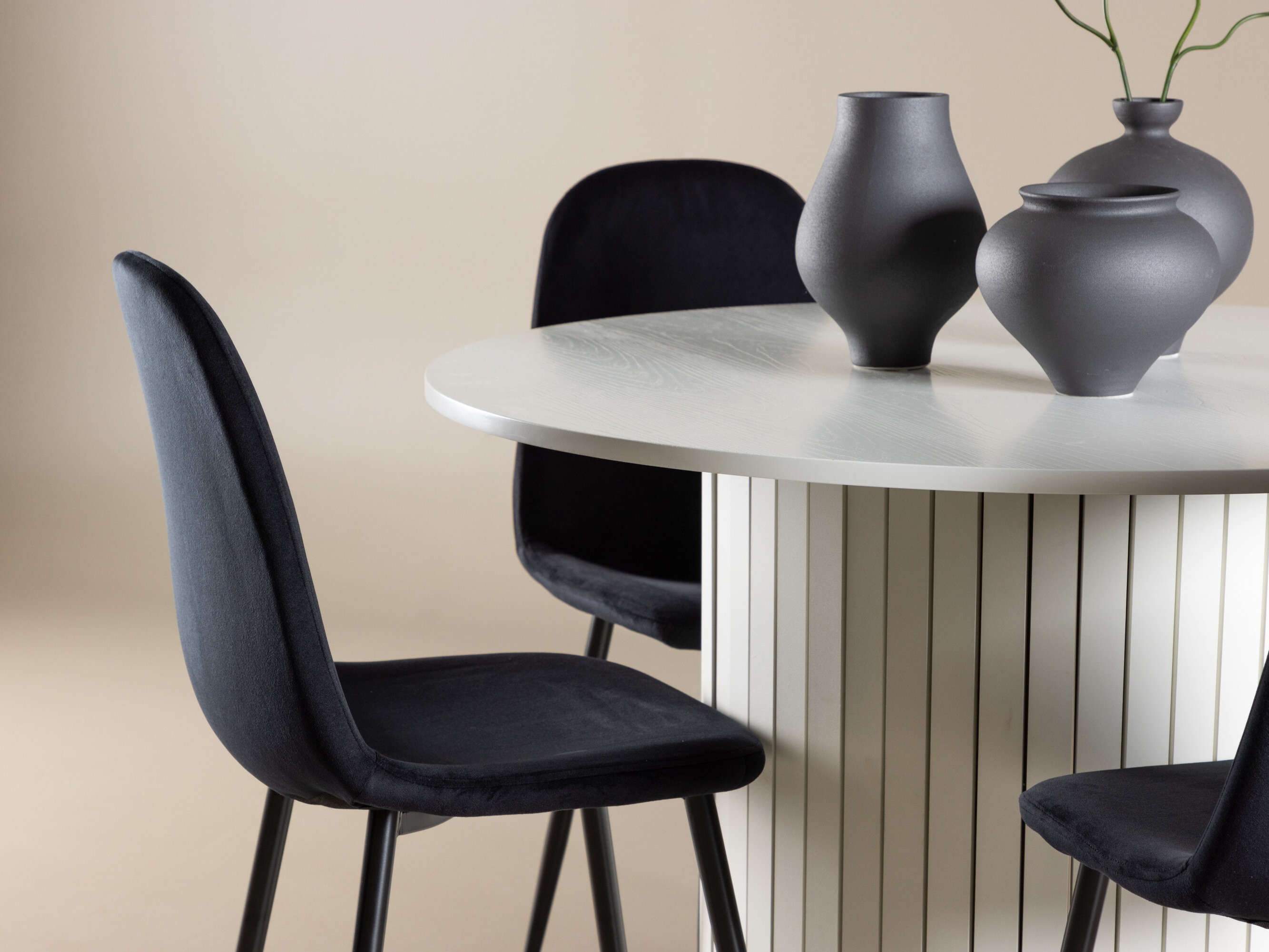 Маса и столове за трапезария Dallas 5028 (Черен)