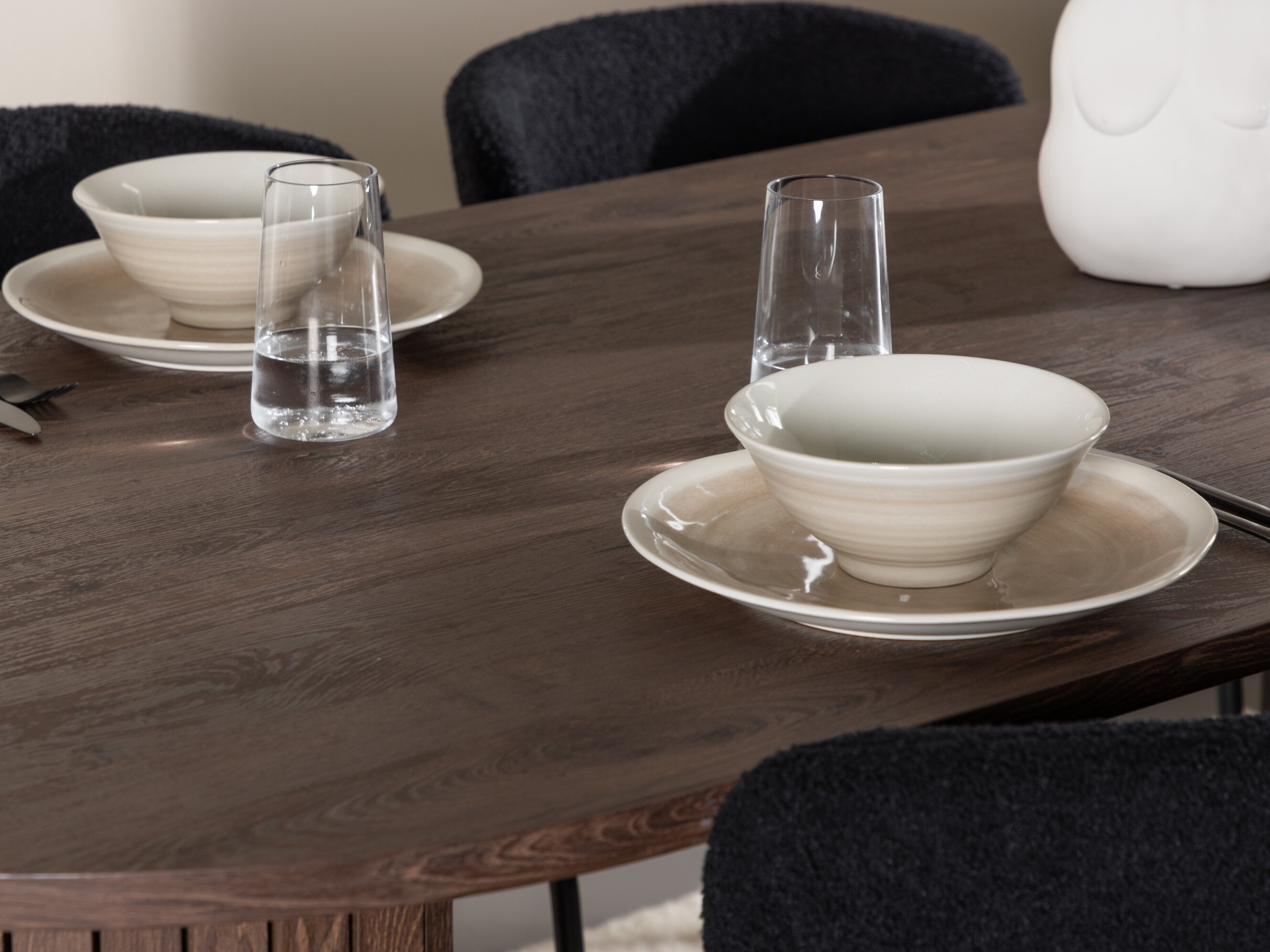 Маса и столове за трапезария Dallas 5036 (Черен)