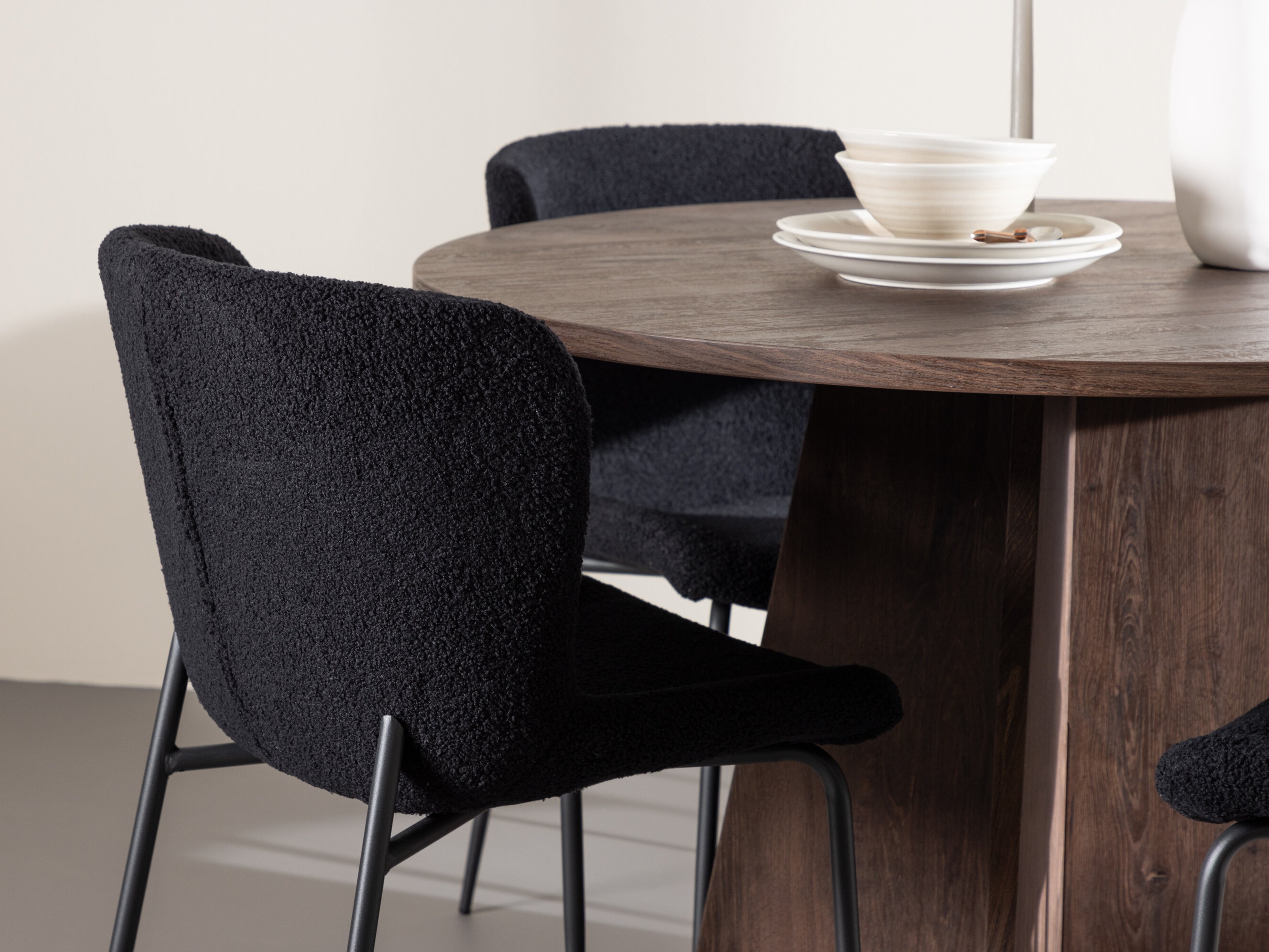 Маса и столове за трапезария Dallas 5051 (Черен)