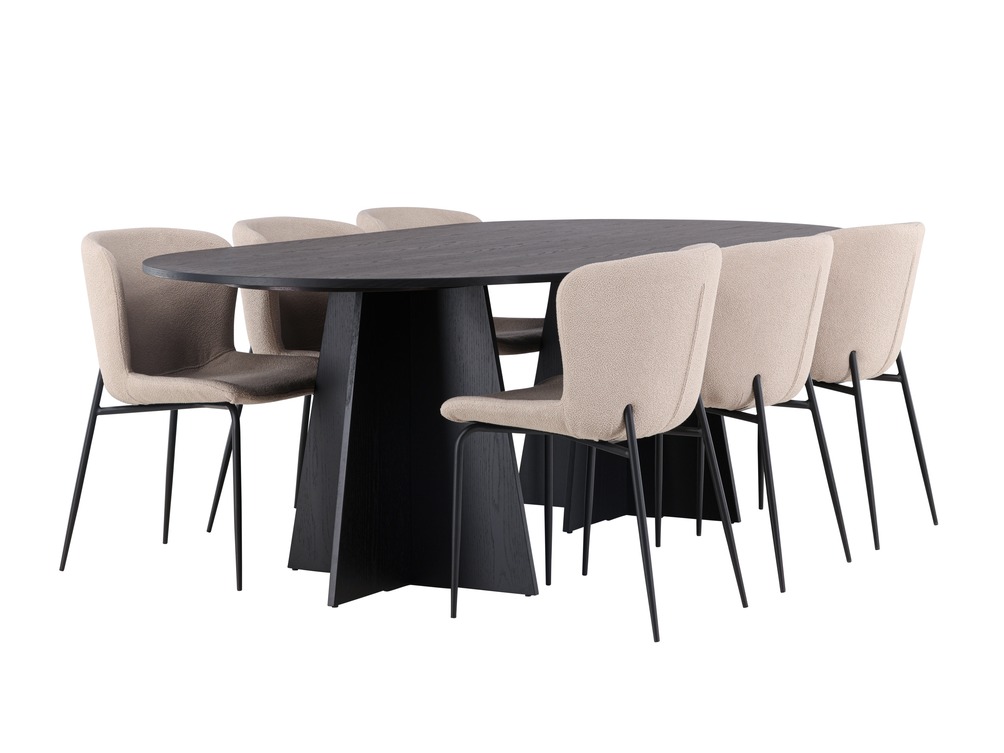 Маса и столове за трапезария Dallas 5052 (Бежов)