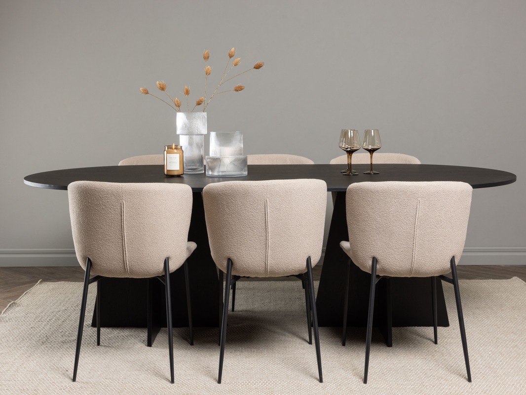 Маса и столове за трапезария Dallas 5052 (Бежов)