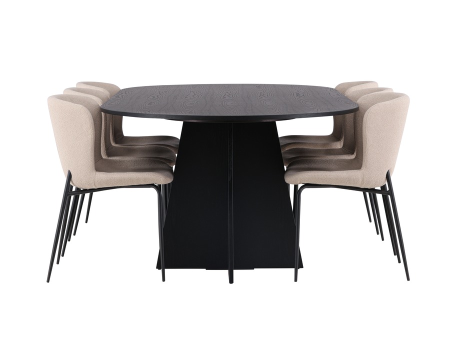 Маса и столове за трапезария Dallas 5052 (Бежов)