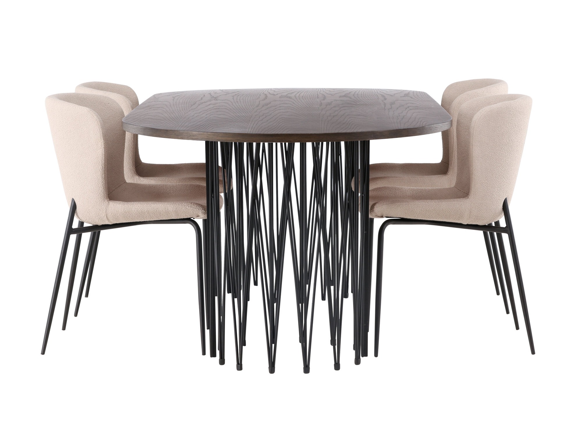 Маса и столове за трапезария Dallas 5065 (Бежов)