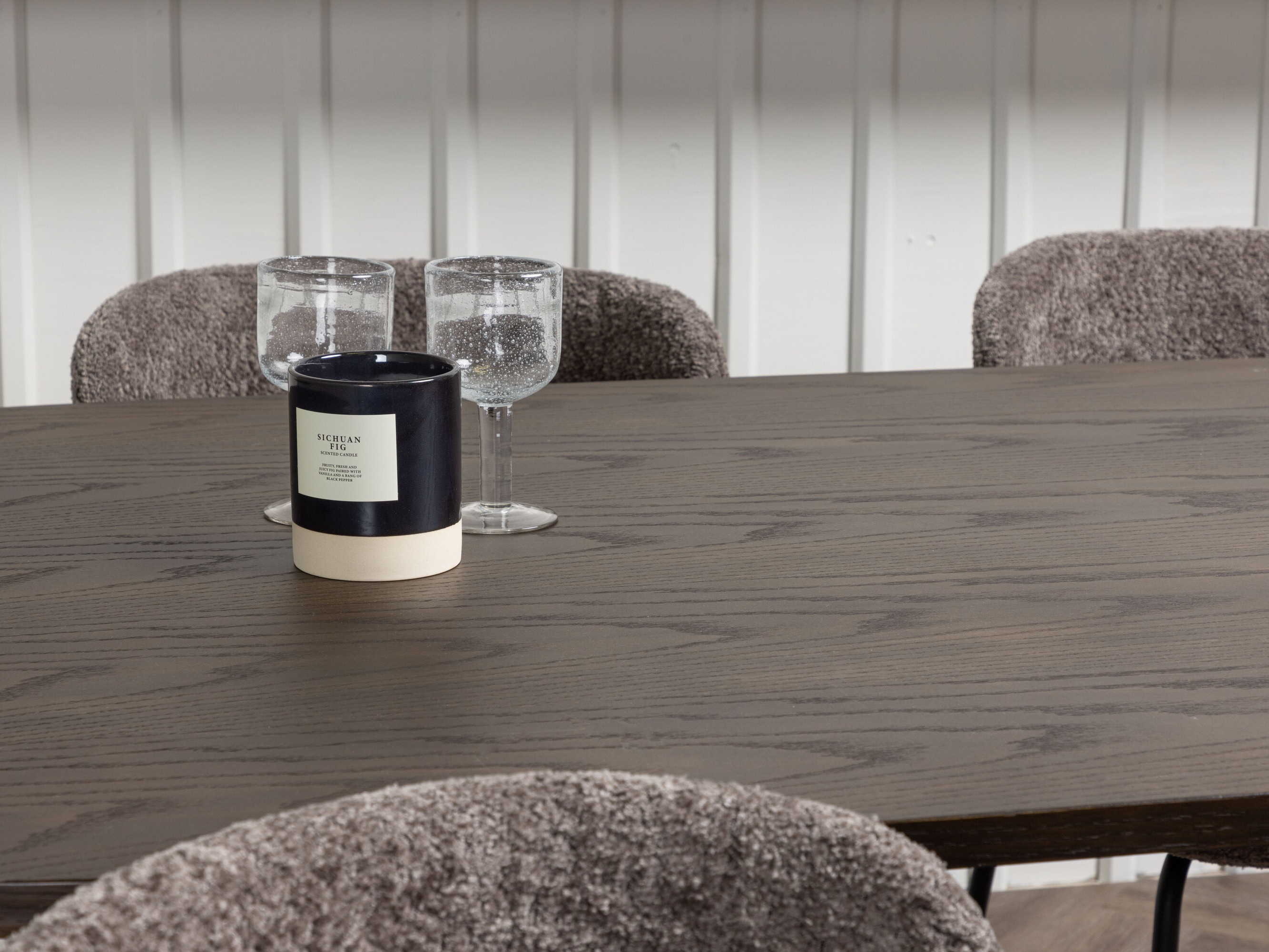 Маса и столове за трапезария Dallas 5065 (Кафяв)