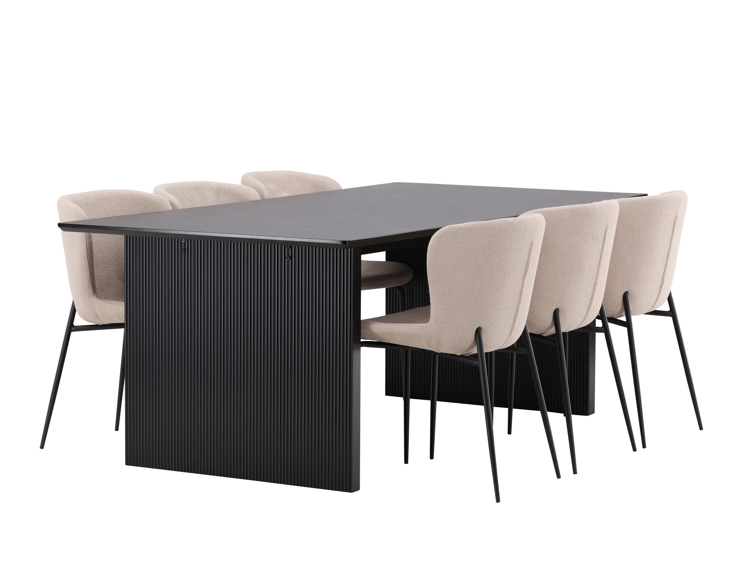 Маса и столове за трапезария Dallas 5066 (Бежов)