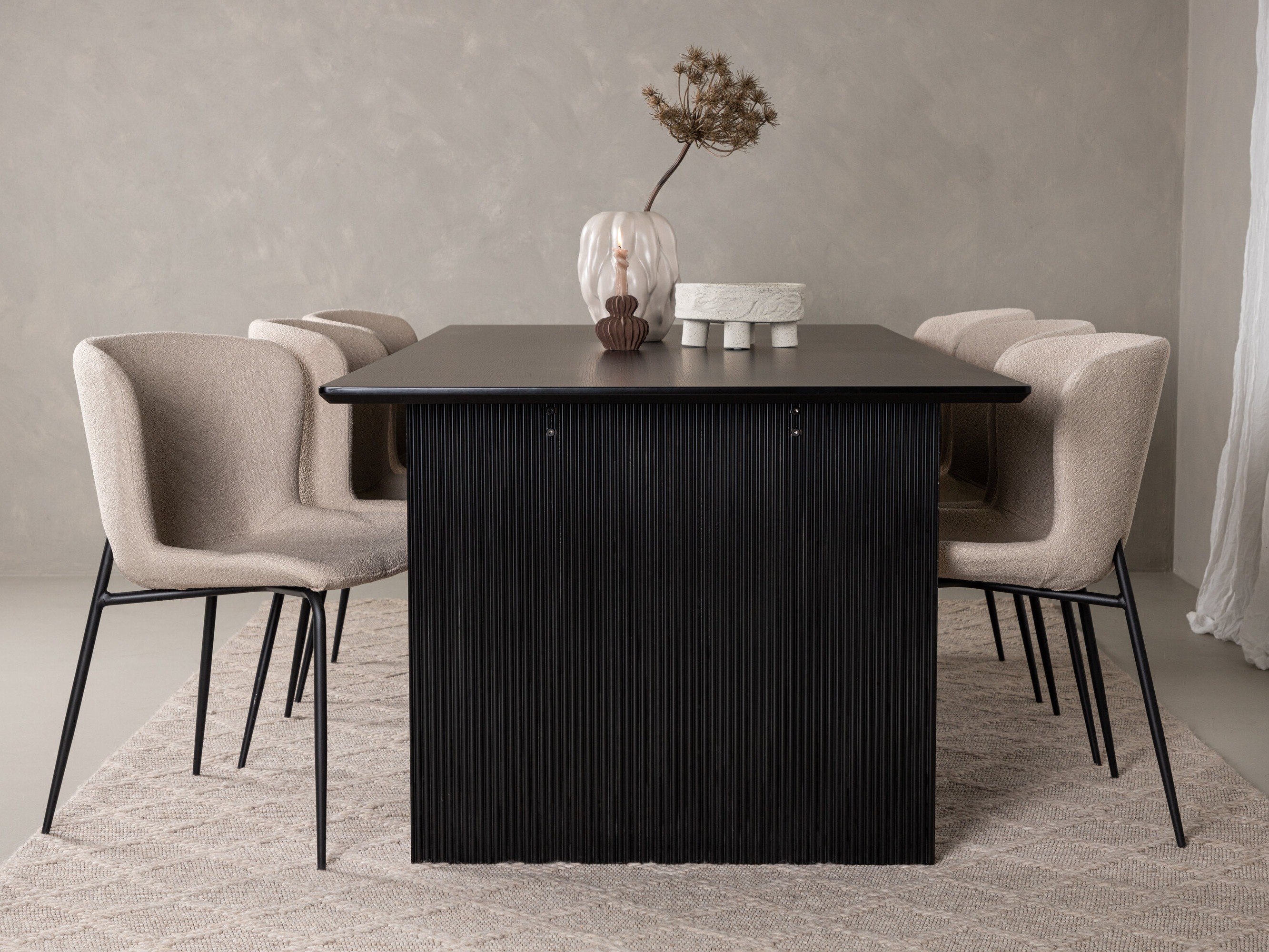 Маса и столове за трапезария Dallas 5066 (Бежов)