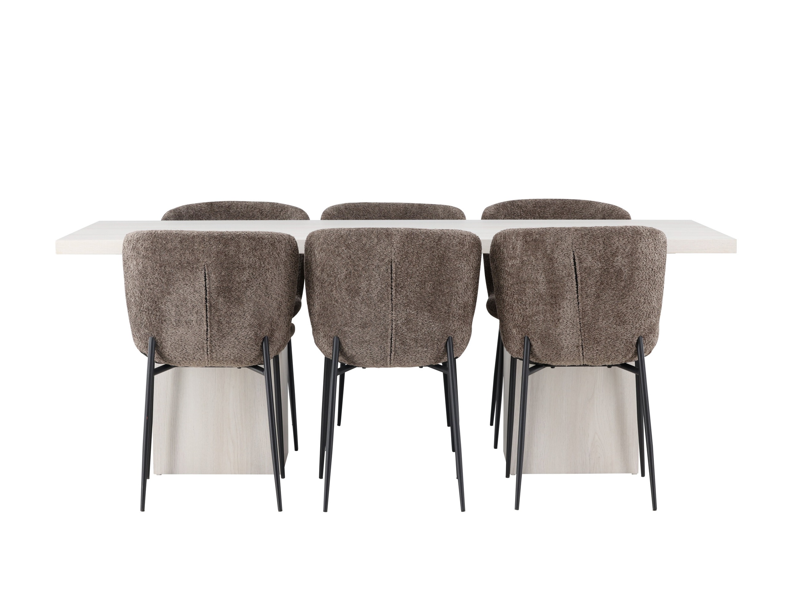 Маса и столове за трапезария Dallas 5080 (Кафяв)