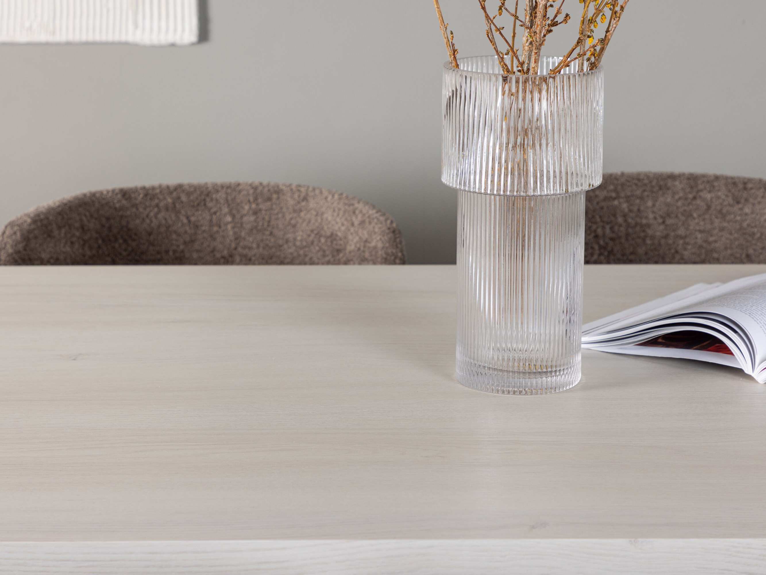 Маса и столове за трапезария Dallas 5080 (Кафяв)