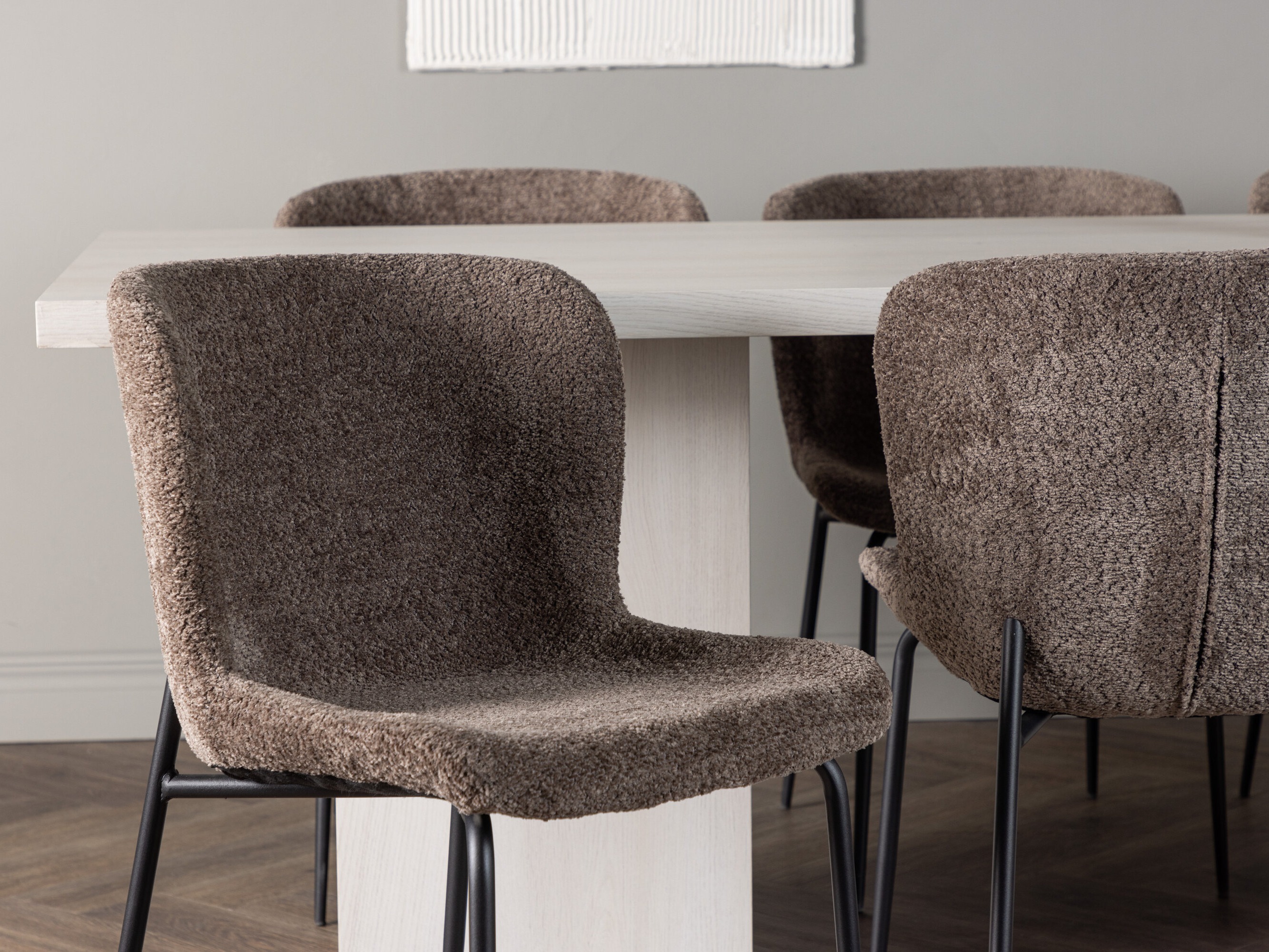 Маса и столове за трапезария Dallas 5080 (Кафяв)