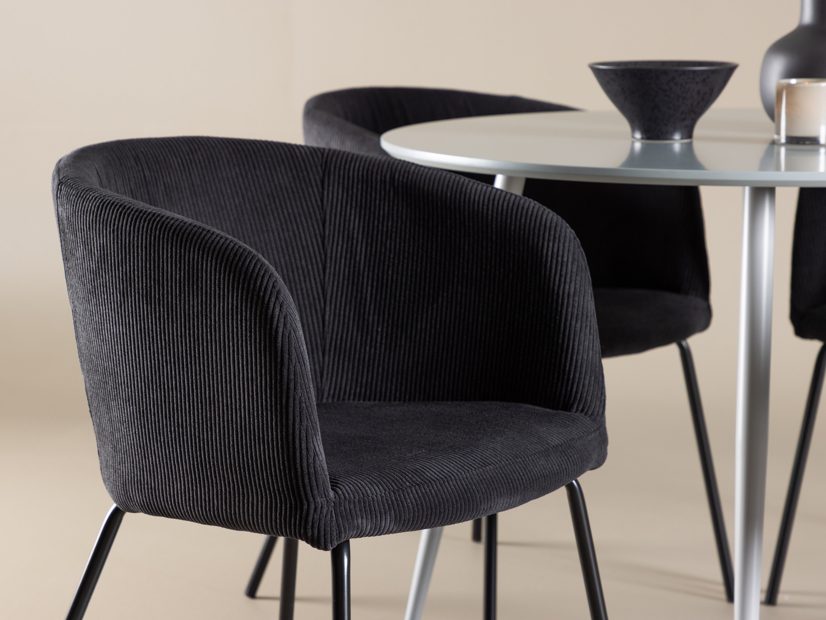 Маса и столове за трапезария Dallas 5103 (Сив)