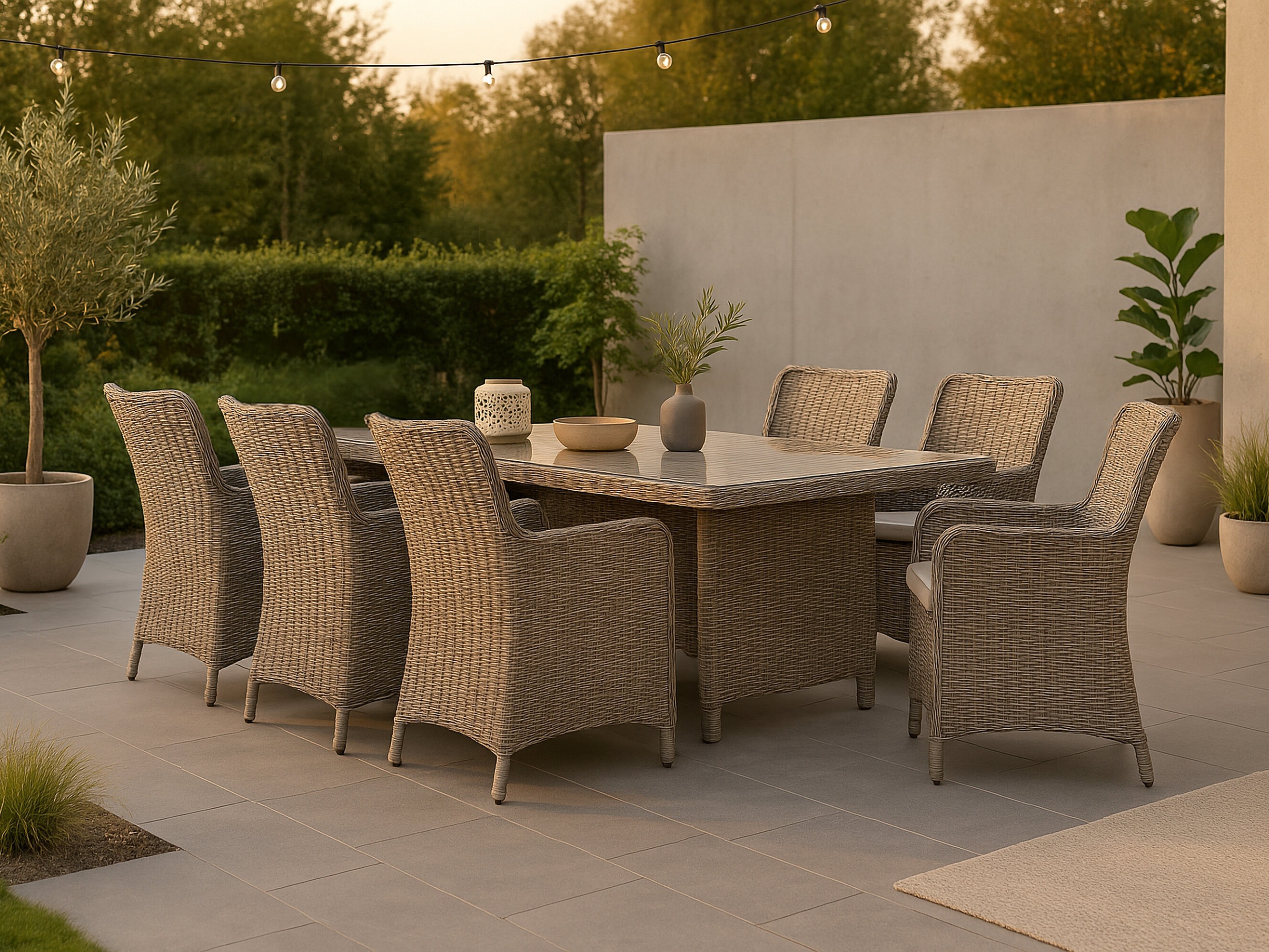 Градински комплект Dallas 2201 (Светлокафяво + Бежов)