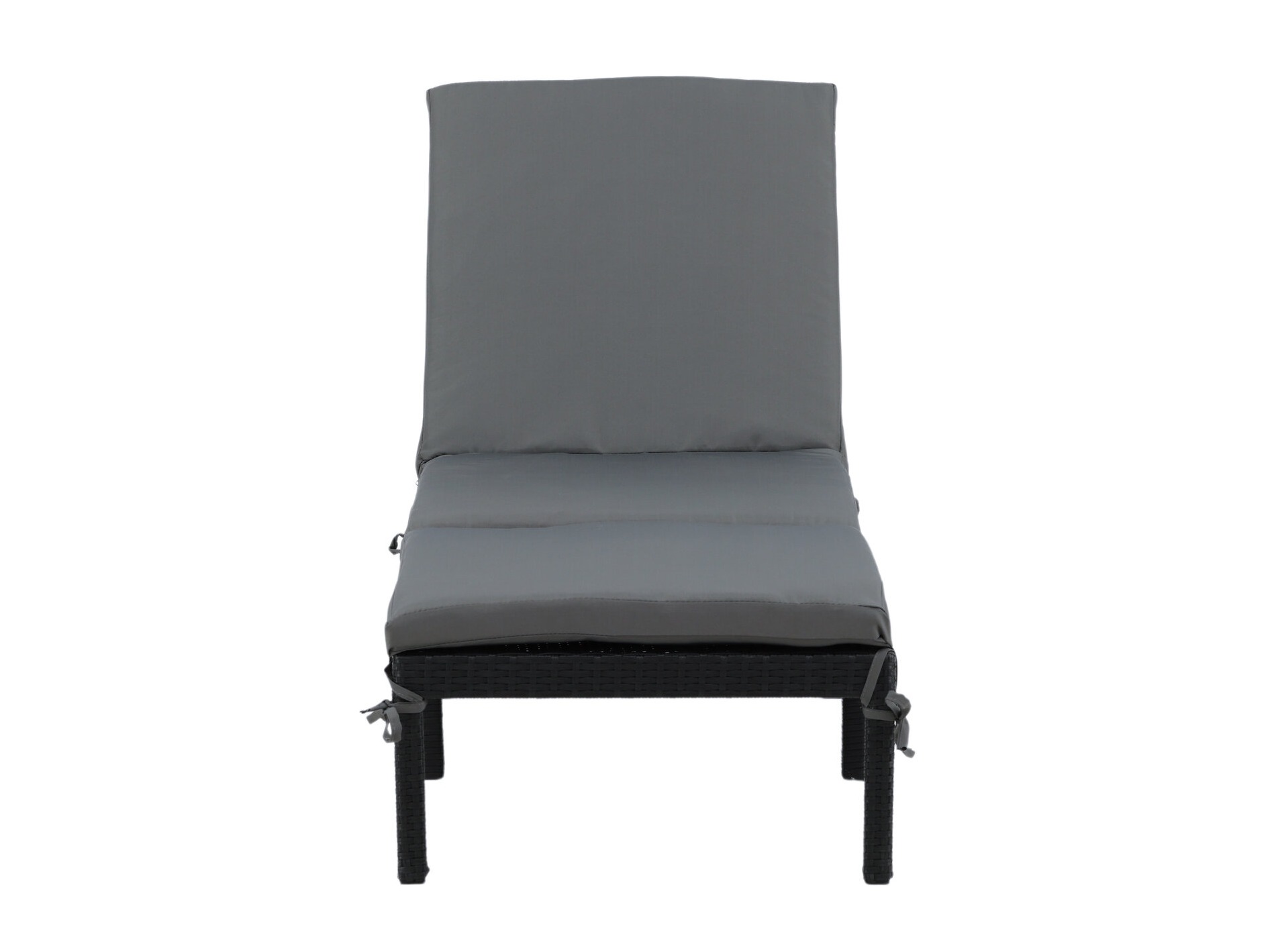 Градински шезлонг Dallas 904 (Черен + Сив)