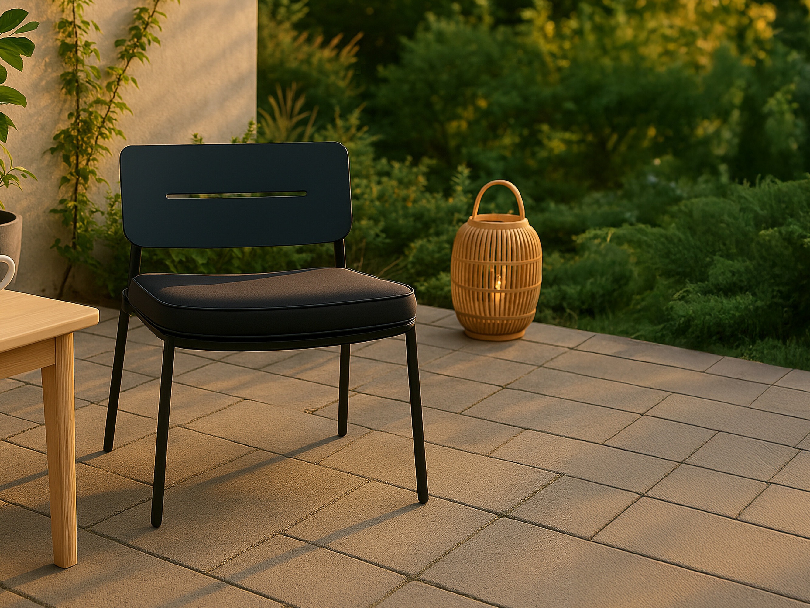 Градински стол Dallas 825 (Черен)