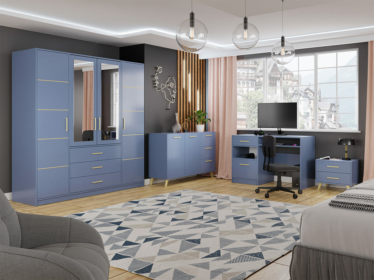 Скрин Delbalo 103 (Син + Златно)