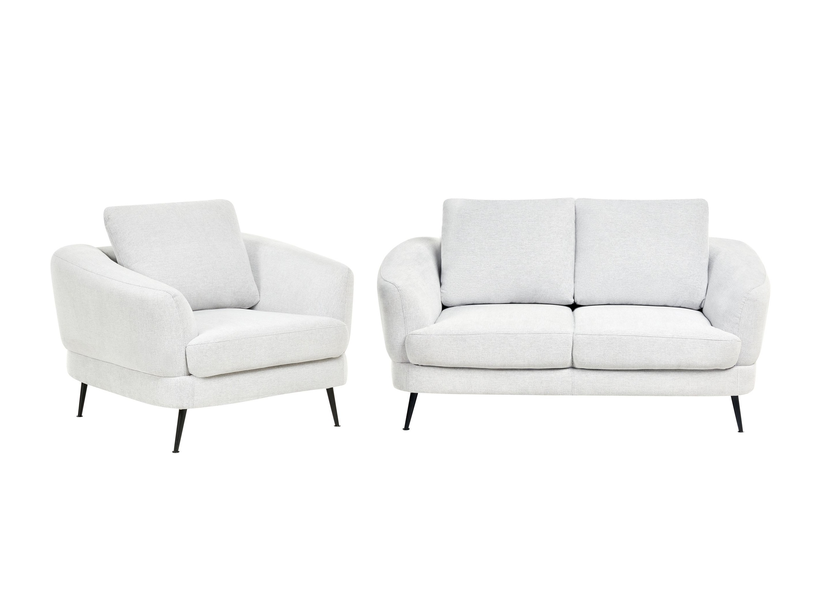 Комплект мека мебел Berwyn 2902 (Бял)