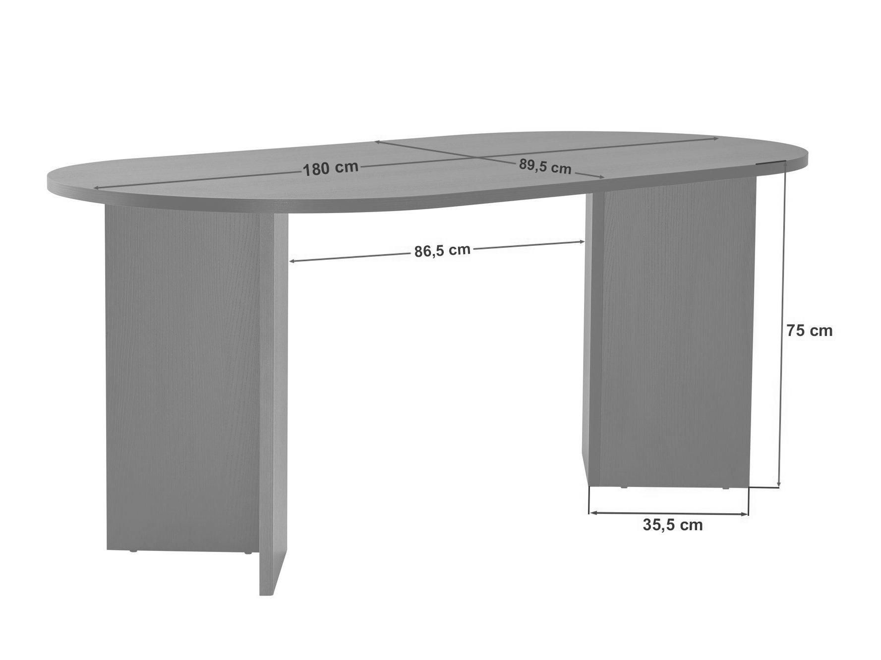 Маса Novato 131 (Орех)